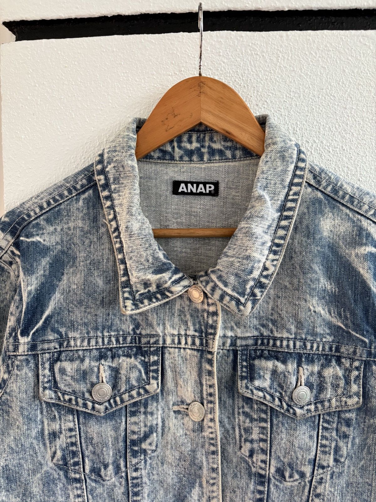 Japanese Brand Japanese Brand Acid Washed Denim Jacket Size US M / EU 48-50 / 2 - 2 Thumbnail