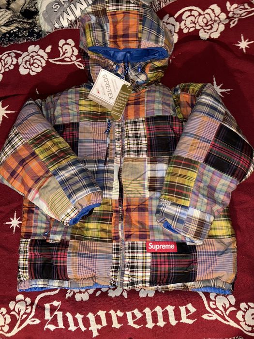 Supreme Supreme x goretex madras reversible puffer jacket | Grailed