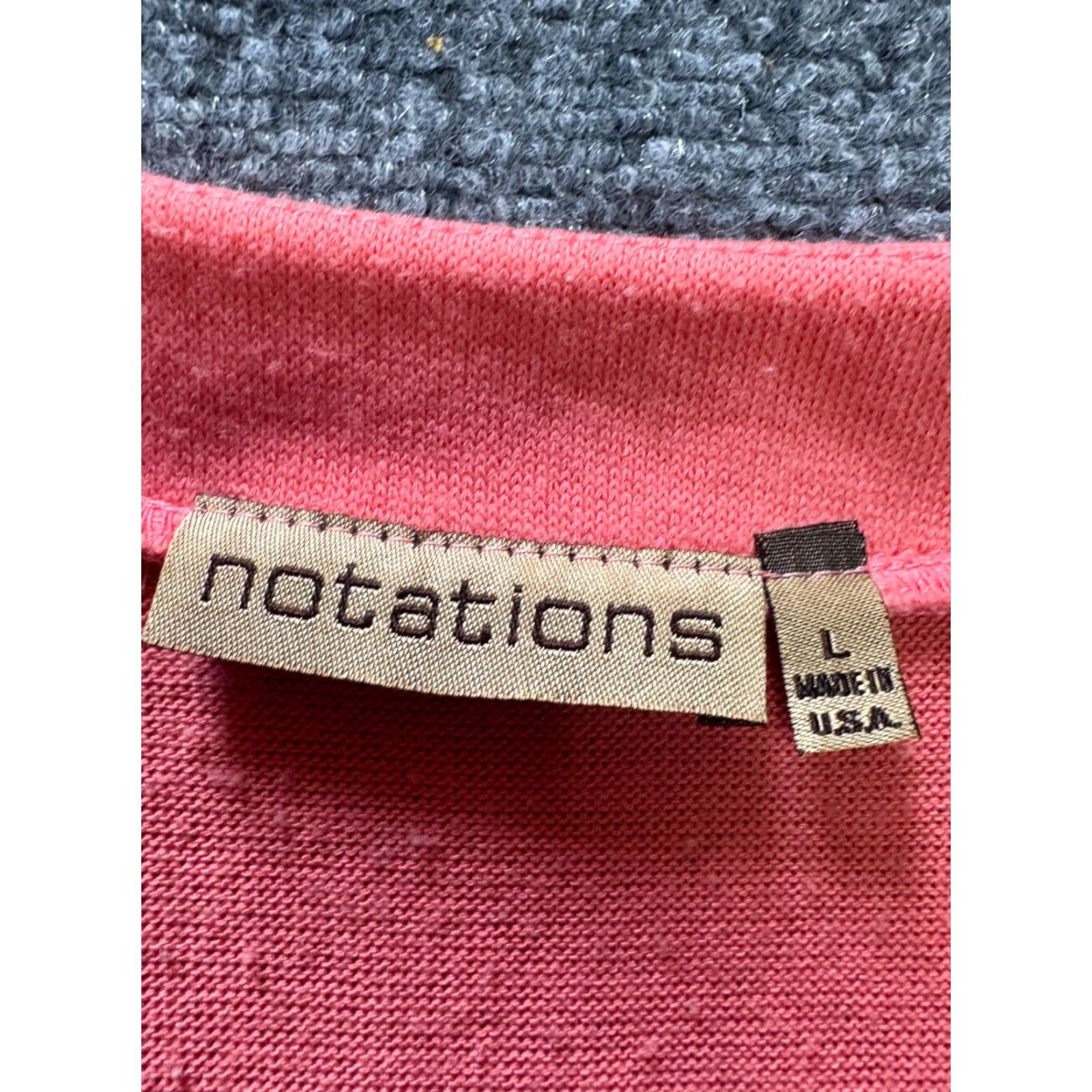 Vintage VINTAGE Notations Sweater Shirt Womens XL Pink Knit Long Sleeve Beaded Blouse Size XL / US 12-14 / IT 48-50 - 4 Thumbnail