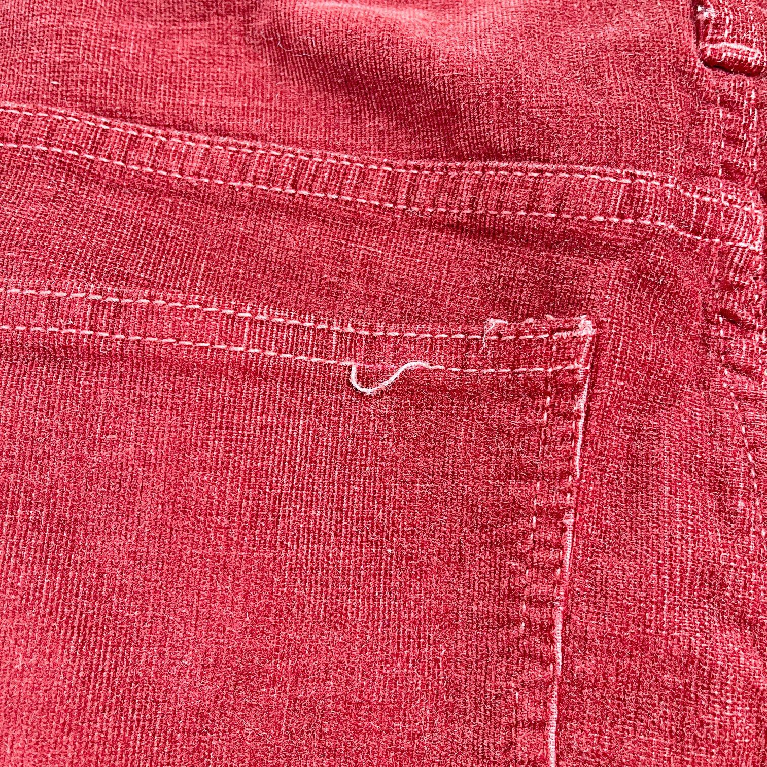 Madewell Madewell Corduroy 10" High Rise Skinny Jeans Red Womens 29P Size 28" / US 6 / IT 42 - 6 Thumbnail