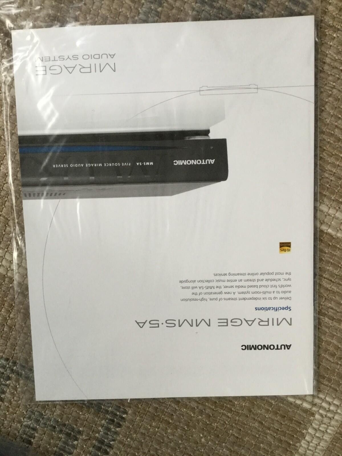 Other Autonomic Mirage MMS-5A Media Server 5 Source Box Size ONE SIZE - 4 Thumbnail