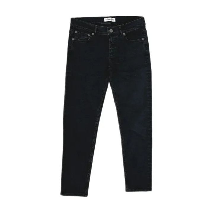 Balenciaga Versatile Black Denim Pants