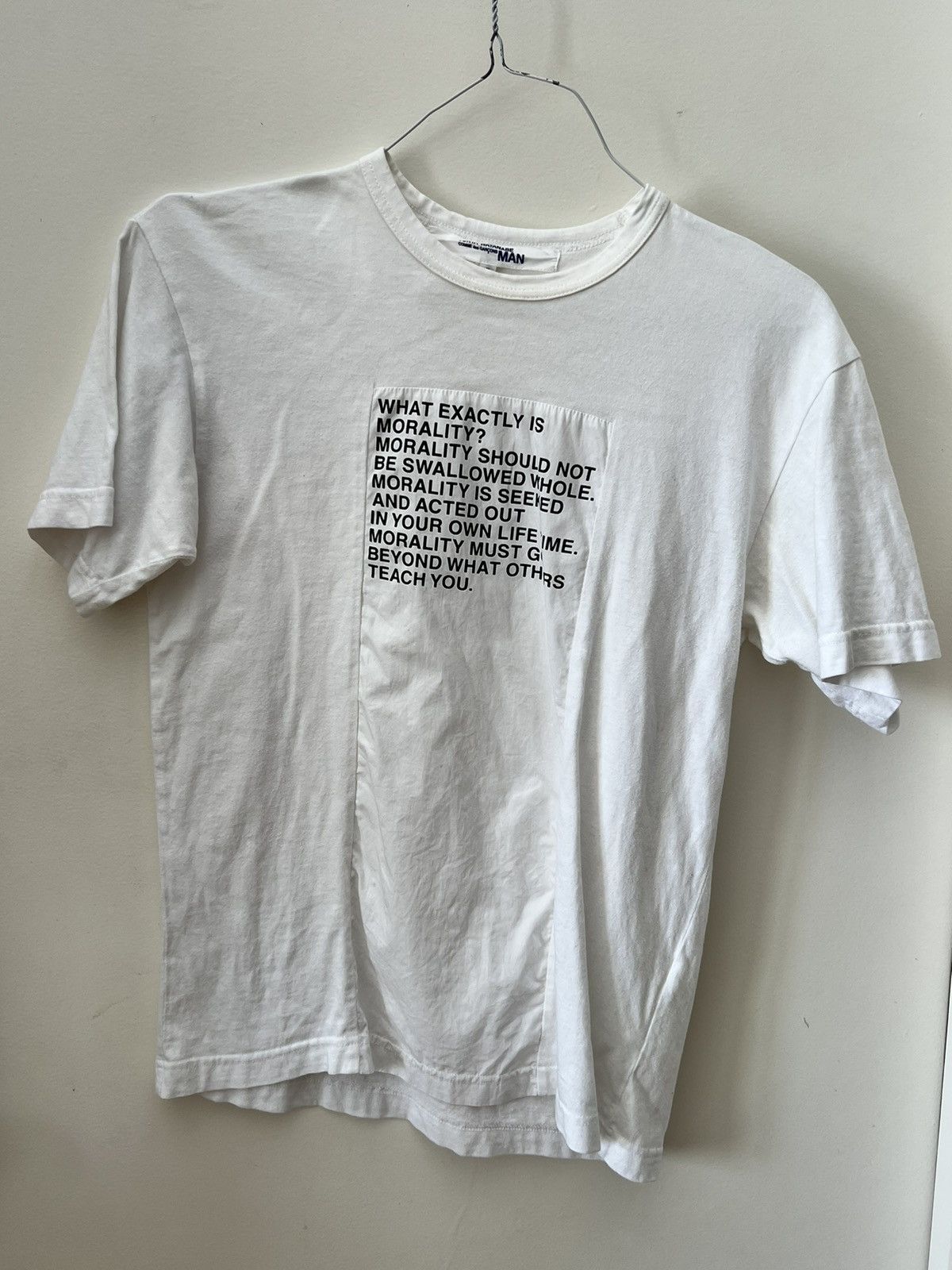 Junya Watanabe JUNYA WATANABE-CDG S/S 02 “POEM” collection tshirt | Grailed