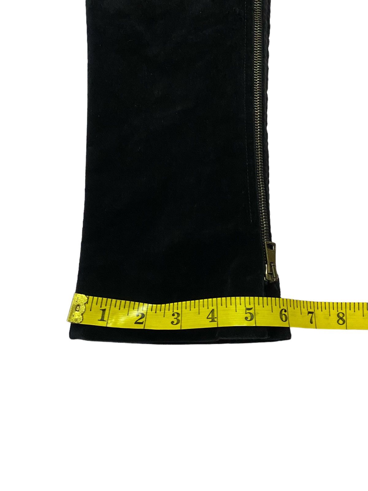 Gucci Gucci Velvet GG Interlock Logo Side Pocket Zip Flare Pants Size 26" / US 2 / IT 38 - 11 Thumbnail