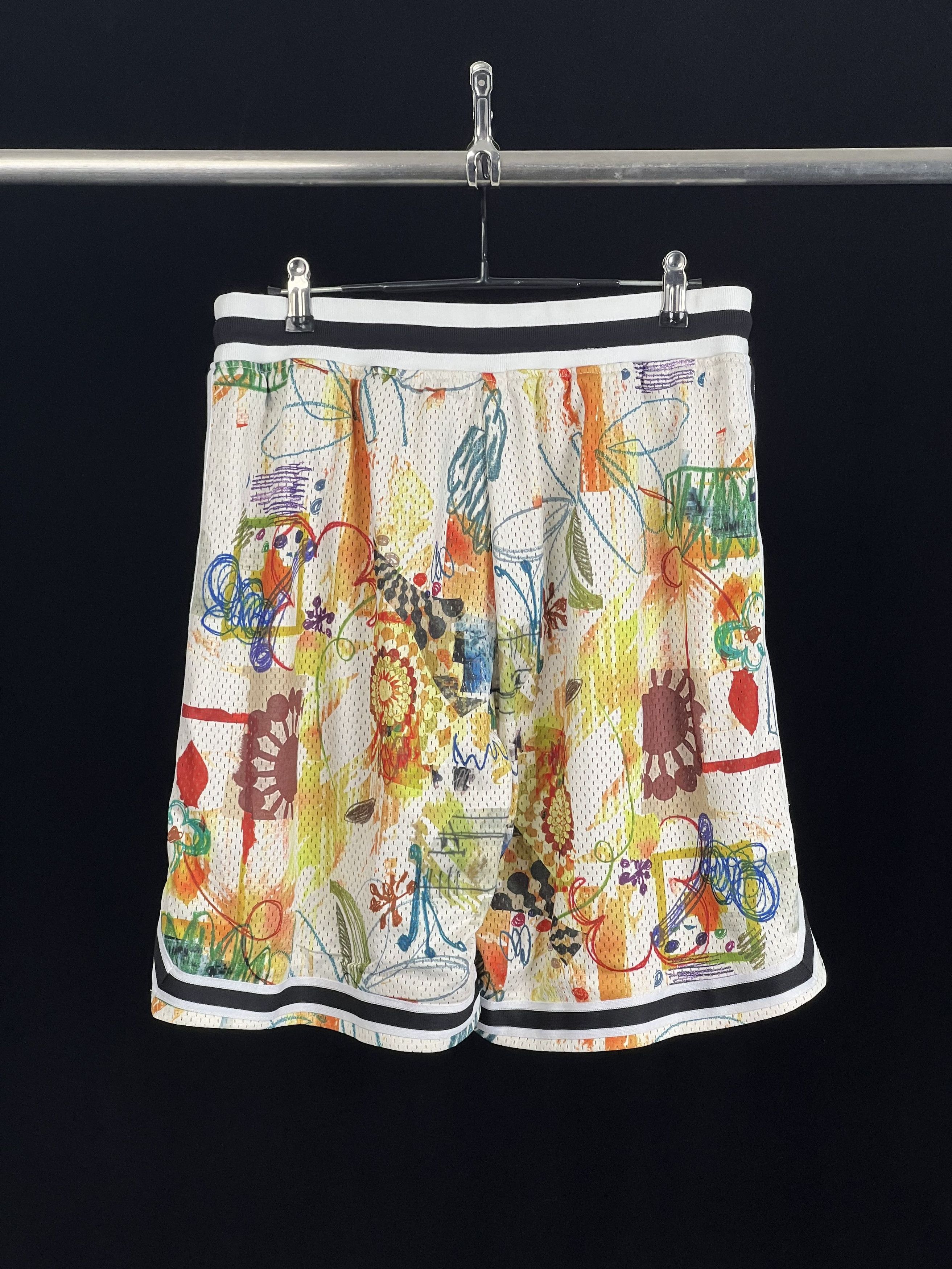 John Elliott Brand New Game Scribble-print shorts Size US 32 / EU 48 - 4 Thumbnail