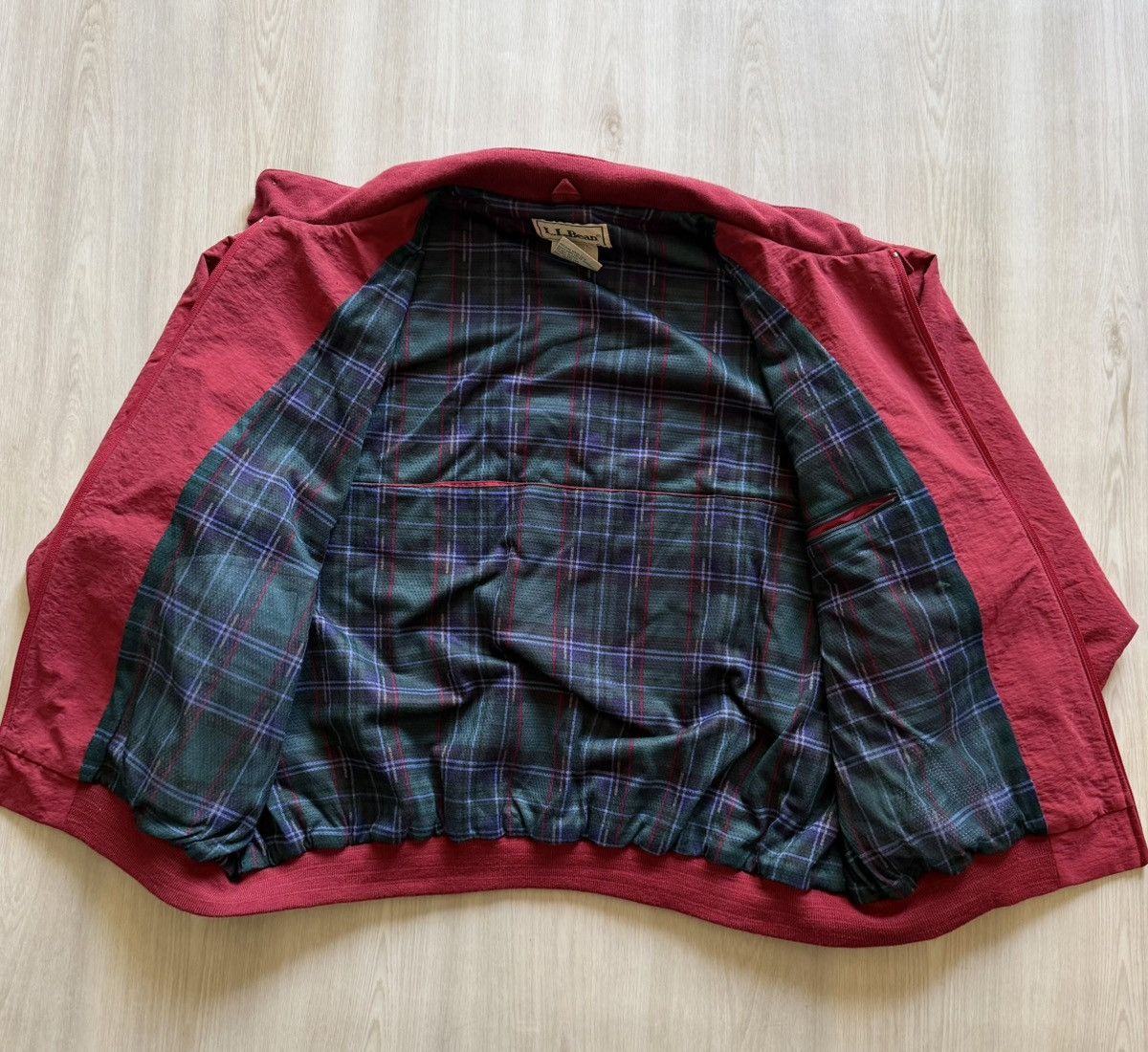 L.L. Bean Vintage L.L.Bean Bomber Plaid Lined Sz XL Classic Essential Size US XL / EU 56 / 4 - 7 Thumbnail