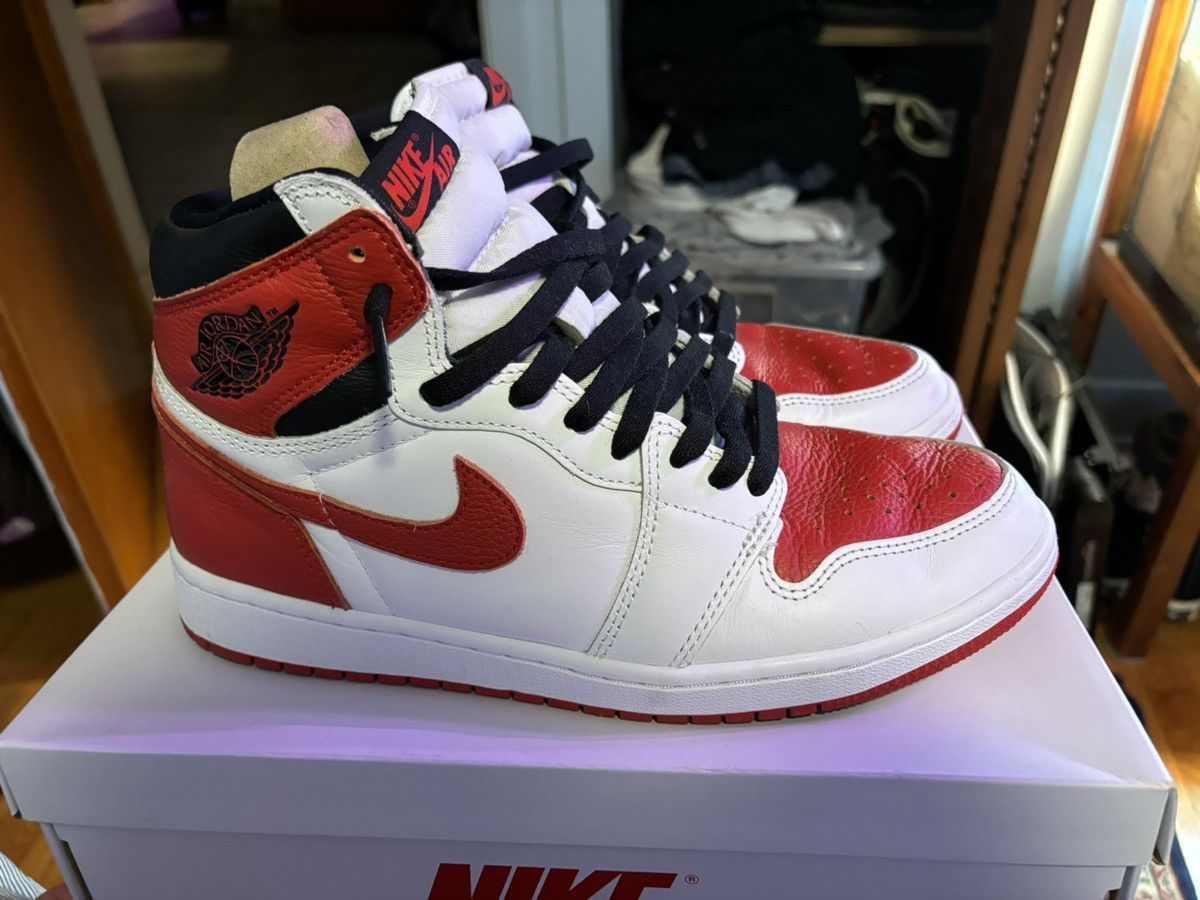 Jordan Brand Air Jordan 1 Retro High OG Heritage Size US 9.5 / EU 42-43 - 4 Thumbnail