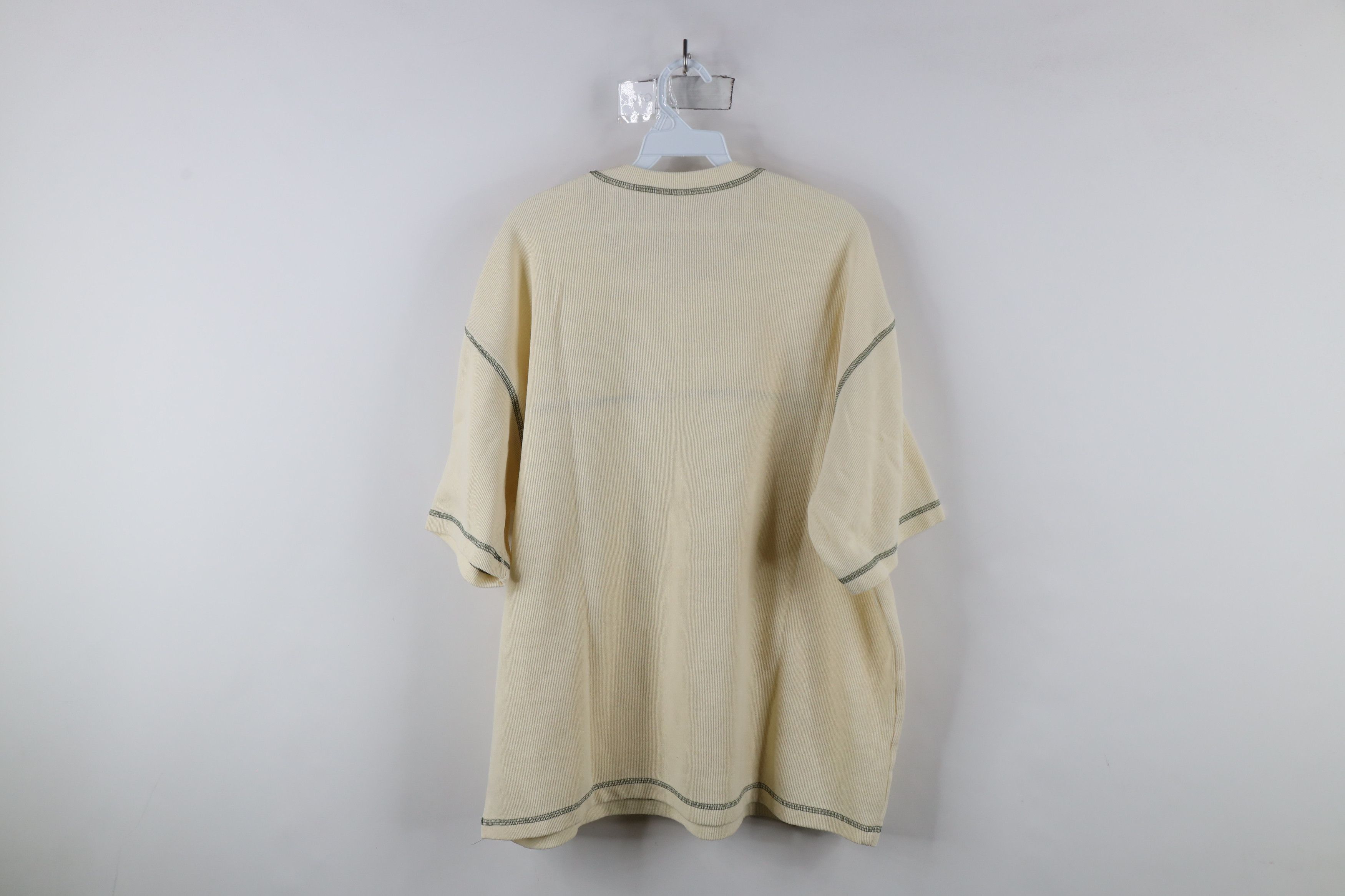 Vintage Vintage 90s Streetwear Boxy Fit Thermal Ribbed Knit T-Shirt Size US XXL / EU 58 / 5 - 6 Thumbnail