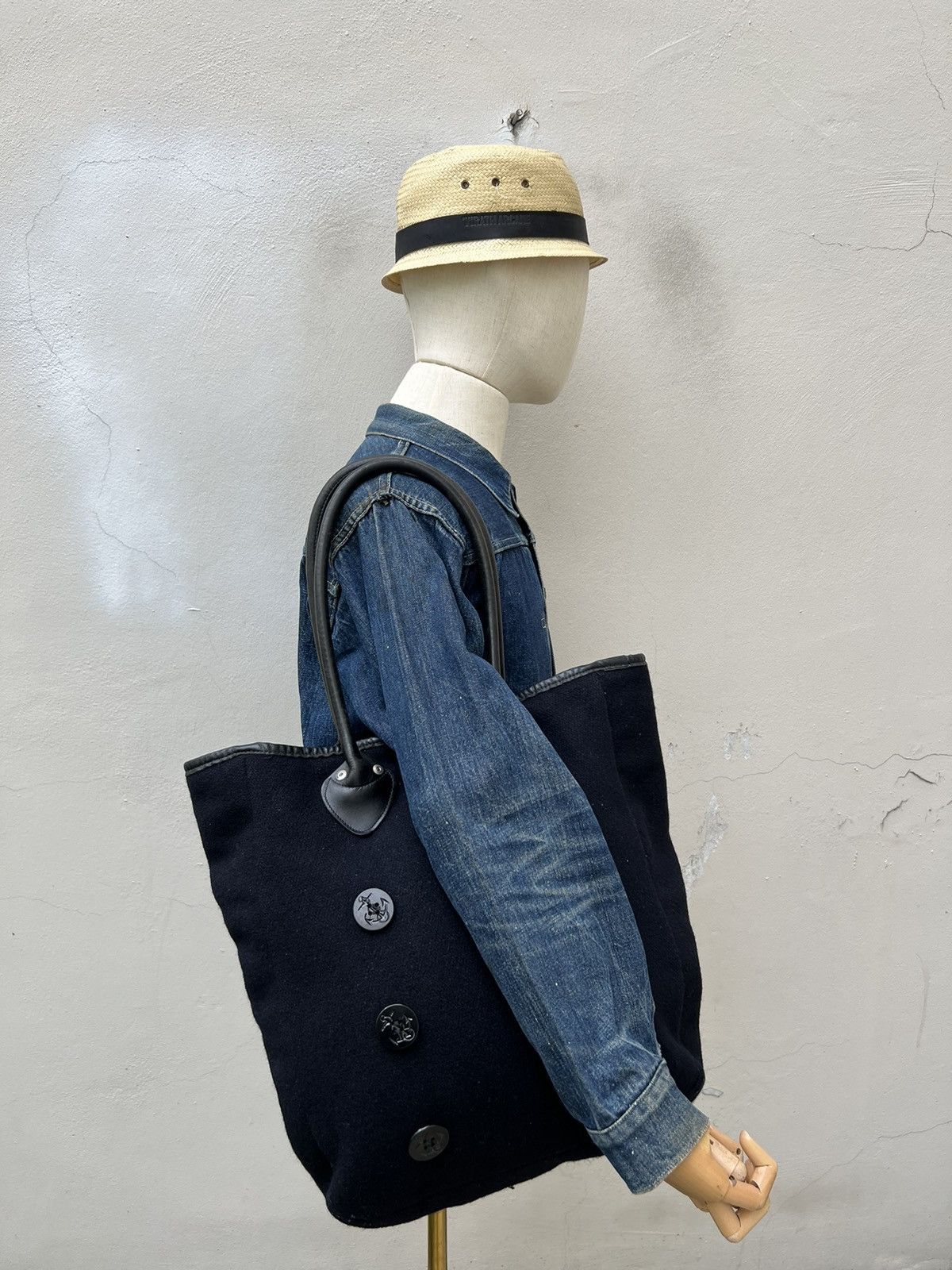 Schott Vintage Schott N.Y.C. Pea Jacket Wool Tote Bag Size ONE SIZE - 2 Thumbnail