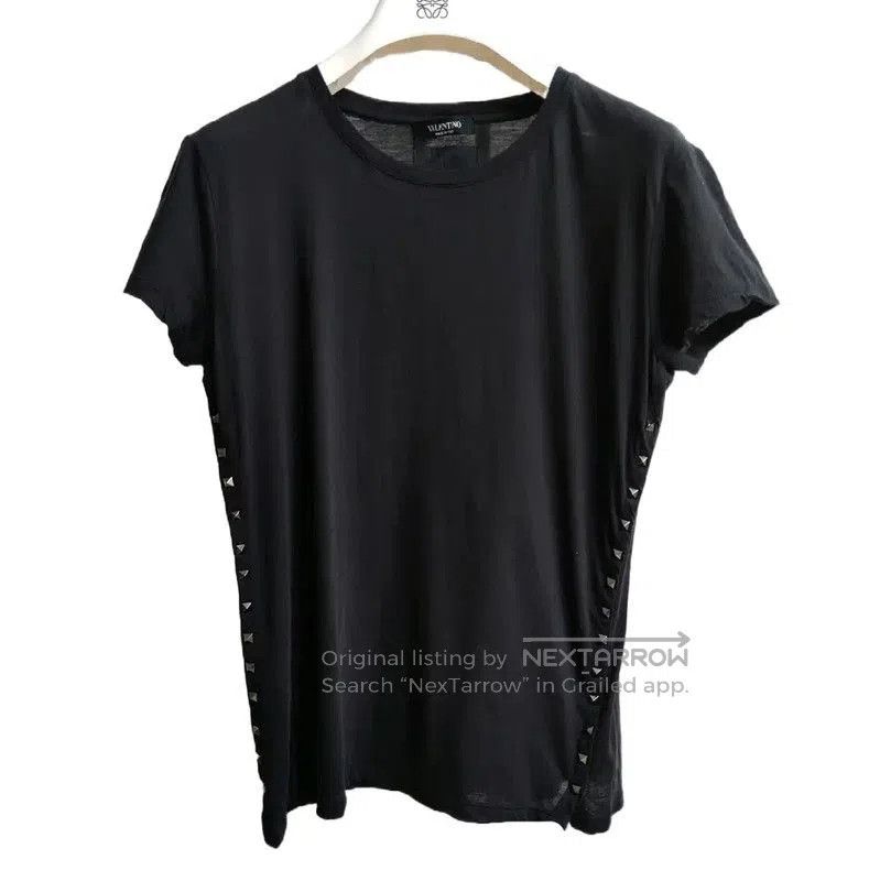 Valentino Valentino Black Cotton Short Sleeve Tee . Size S / US 4 / IT 40 - 1 Thumbnail