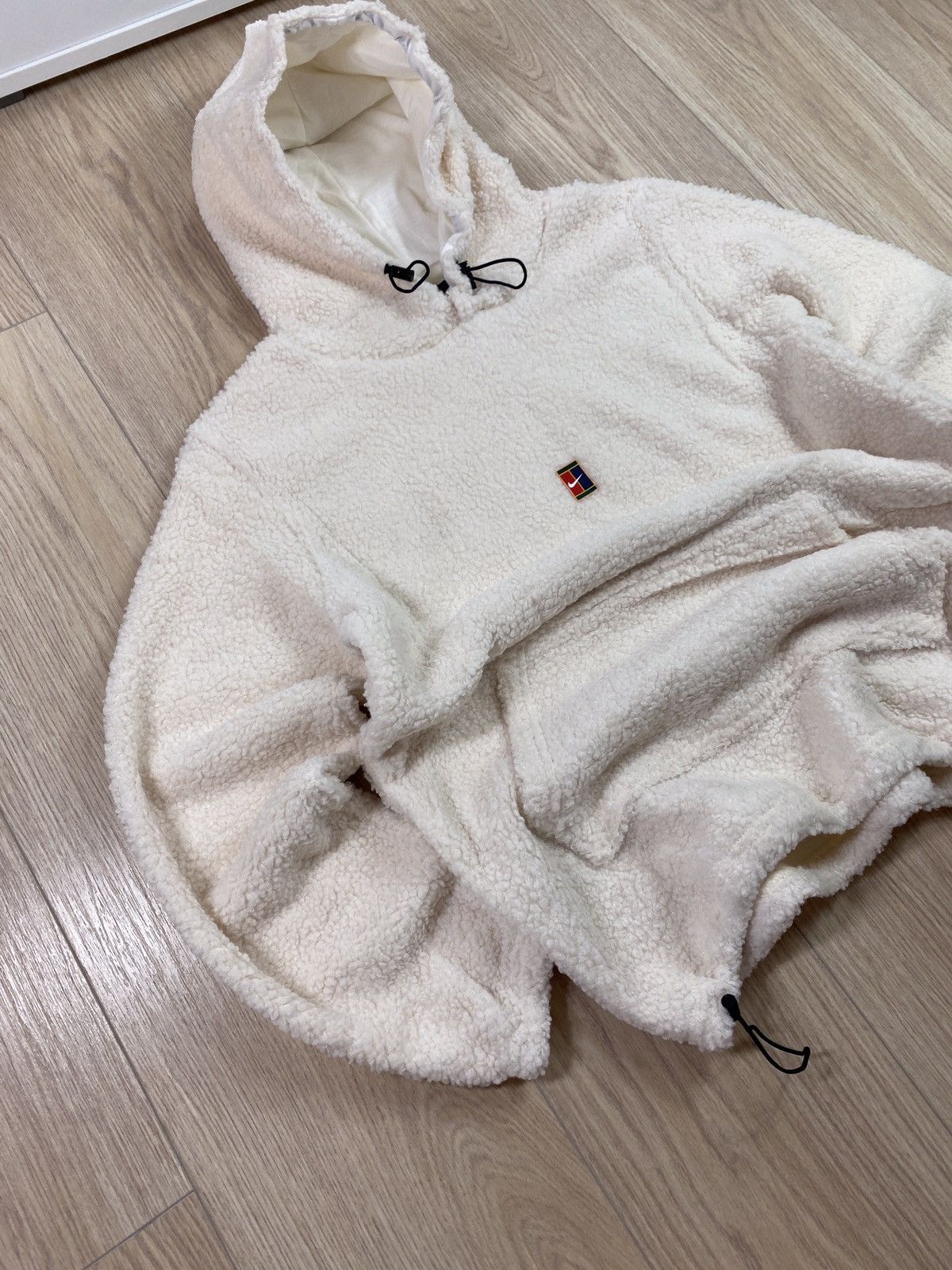 Nike × Vintage Vintage Nike Court Hoodie Center Logo Fleece Hoodie Y2K Boxy Size US M / EU 48-50 / 2 - 3 Thumbnail