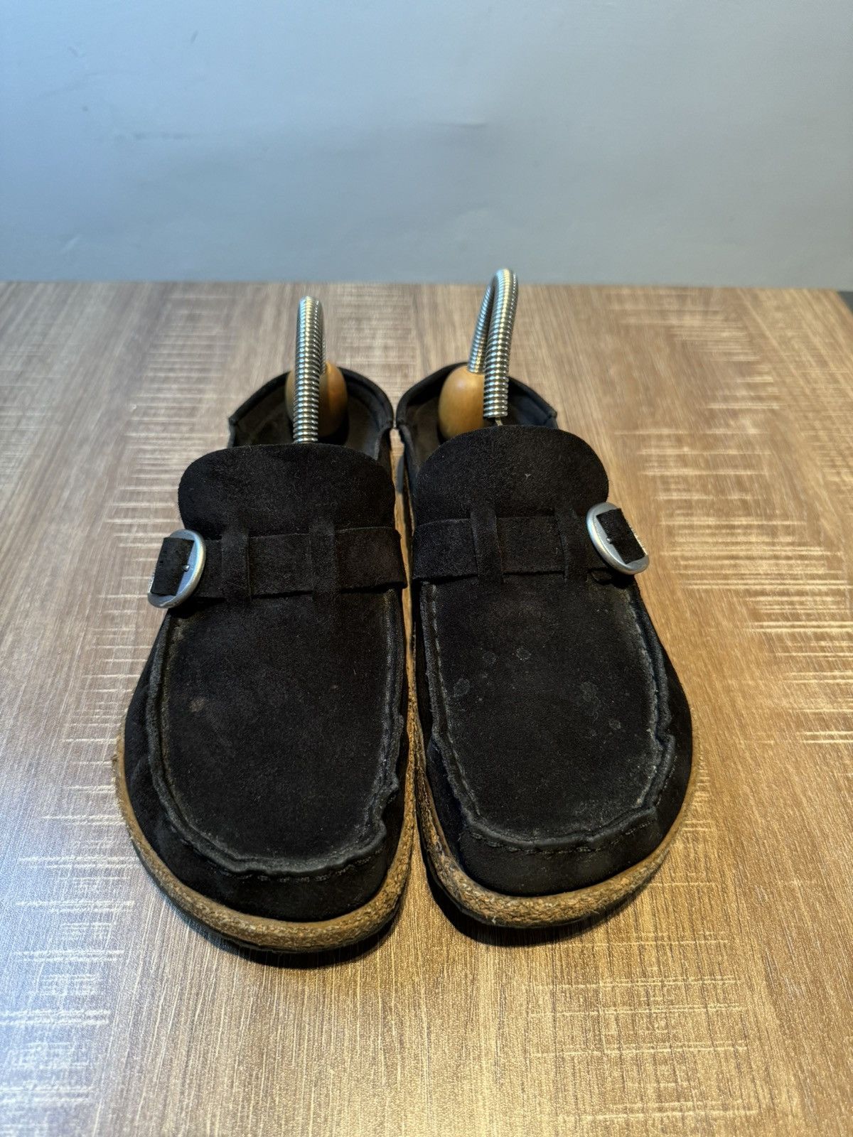 Birkenstock Birkenstock Buckley Clogs Womens Black Leather Size 8 39 Size US 8 / IT 38 - 3 Thumbnail