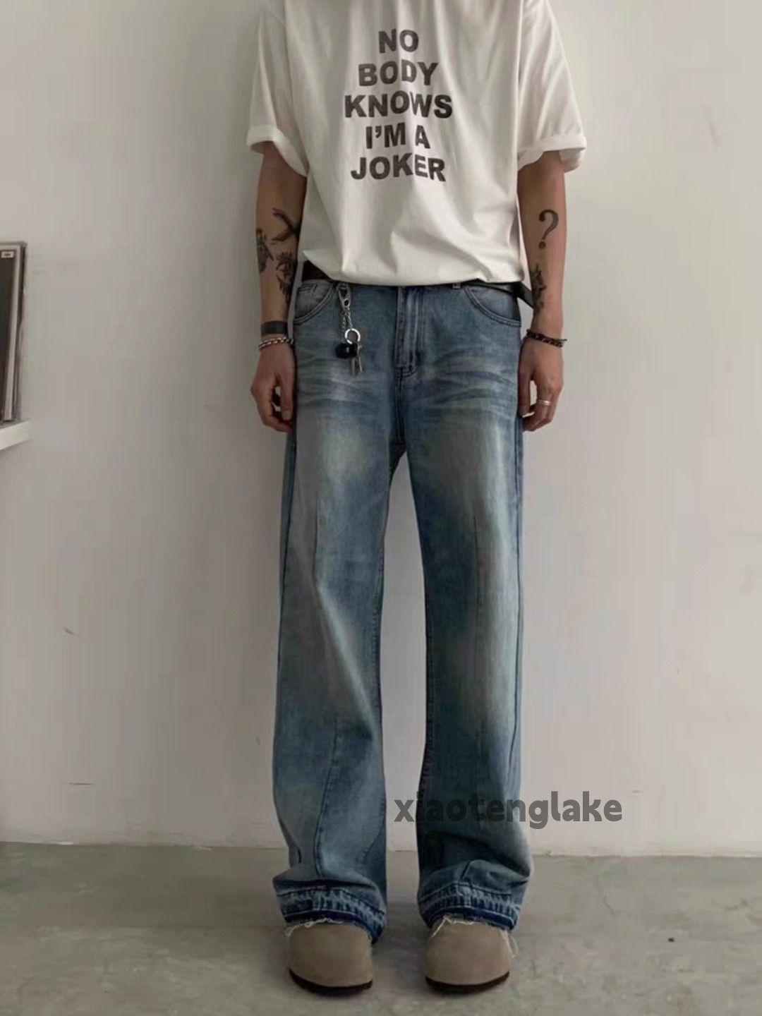 Jean × Vintage washed faded cleanfit yuppie bootcut grunge jeans Size US 30 / EU 46 - 3 Thumbnail