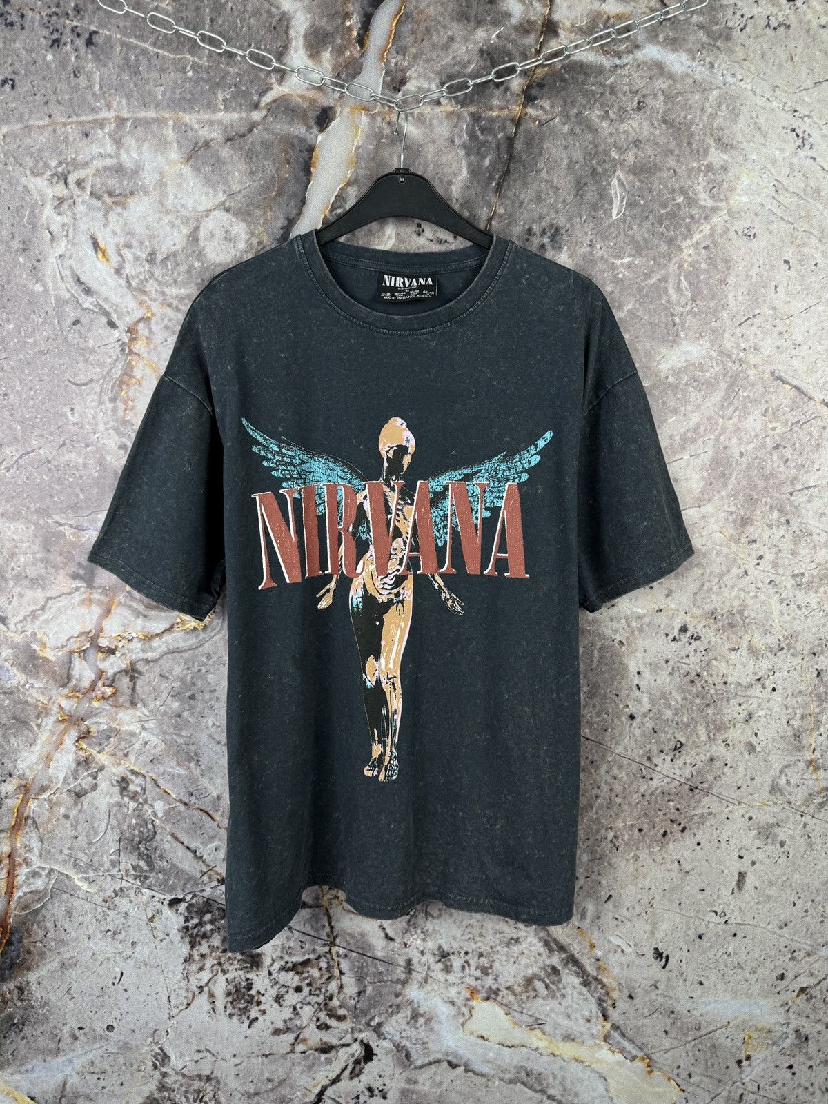 Nirvana × Vintage Men’s Nirvana T-Shirt Big Logo Size Large Size US L / EU 52-54 / 3 - 1 Thumbnail