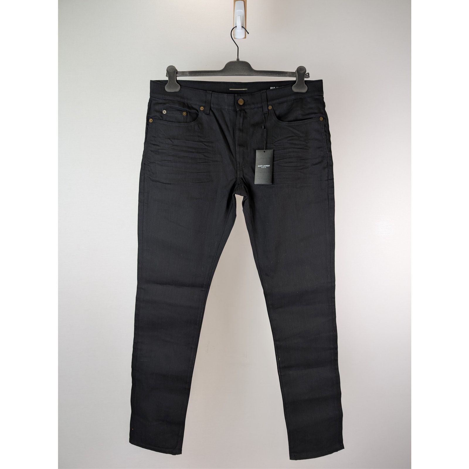 Saint Laurent Paris o1rshd1 Q:2 / Slim Fit Jean Denim in Black Size US 36 / EU 52 - 1 Thumbnail