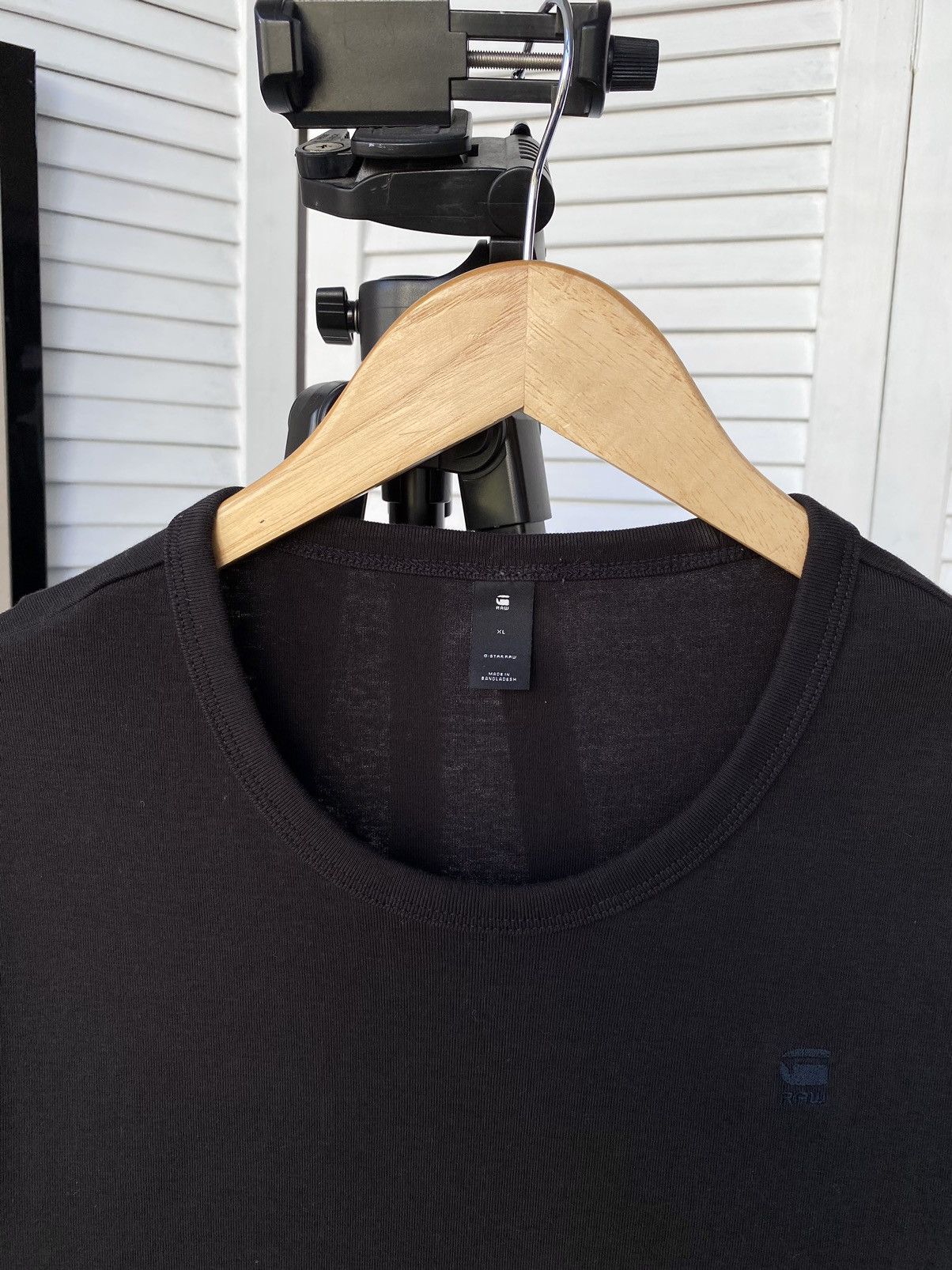 G-Star × Vintage Vintage G-Star Basic Black Cotton Tee Shirt Size US XL / EU 56 / 4 - 4 Thumbnail