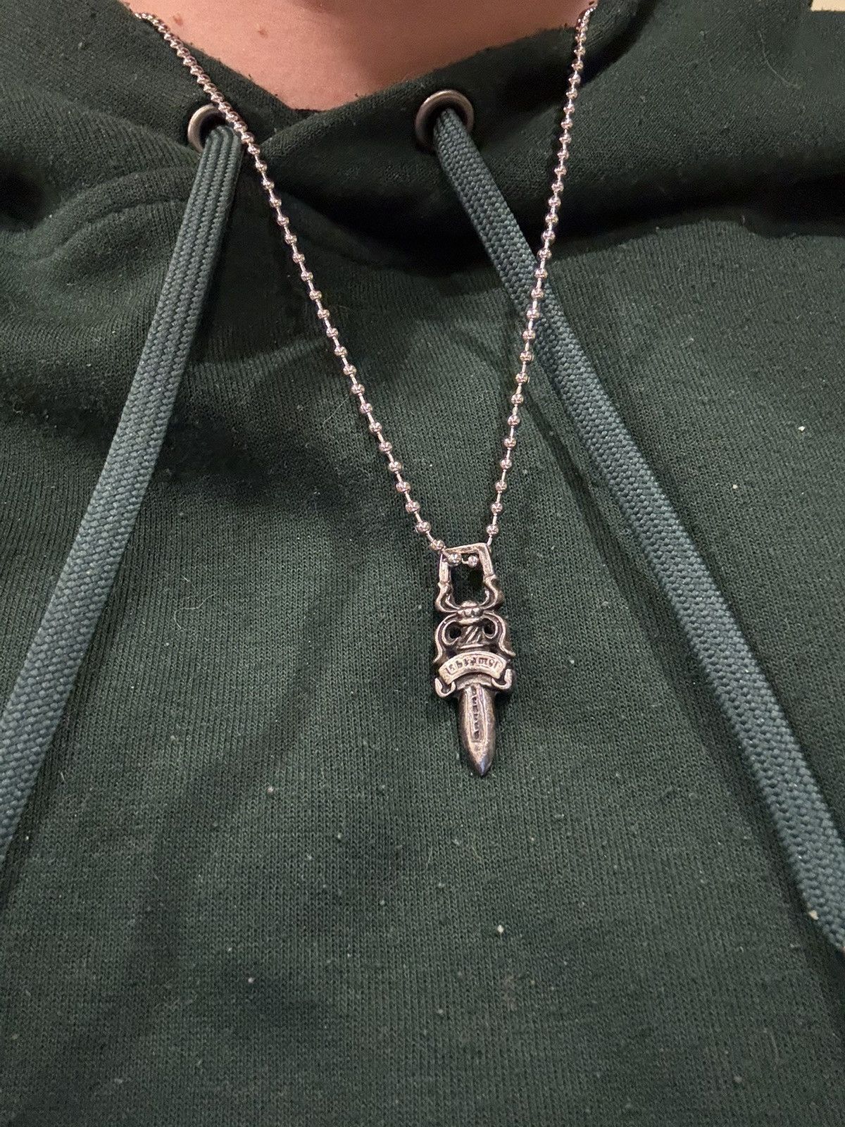 Chrome Hearts Chrome Hearts Dagger Pendant Silver Ball Chain Necklace 925 Size ONE SIZE - 5 Thumbnail