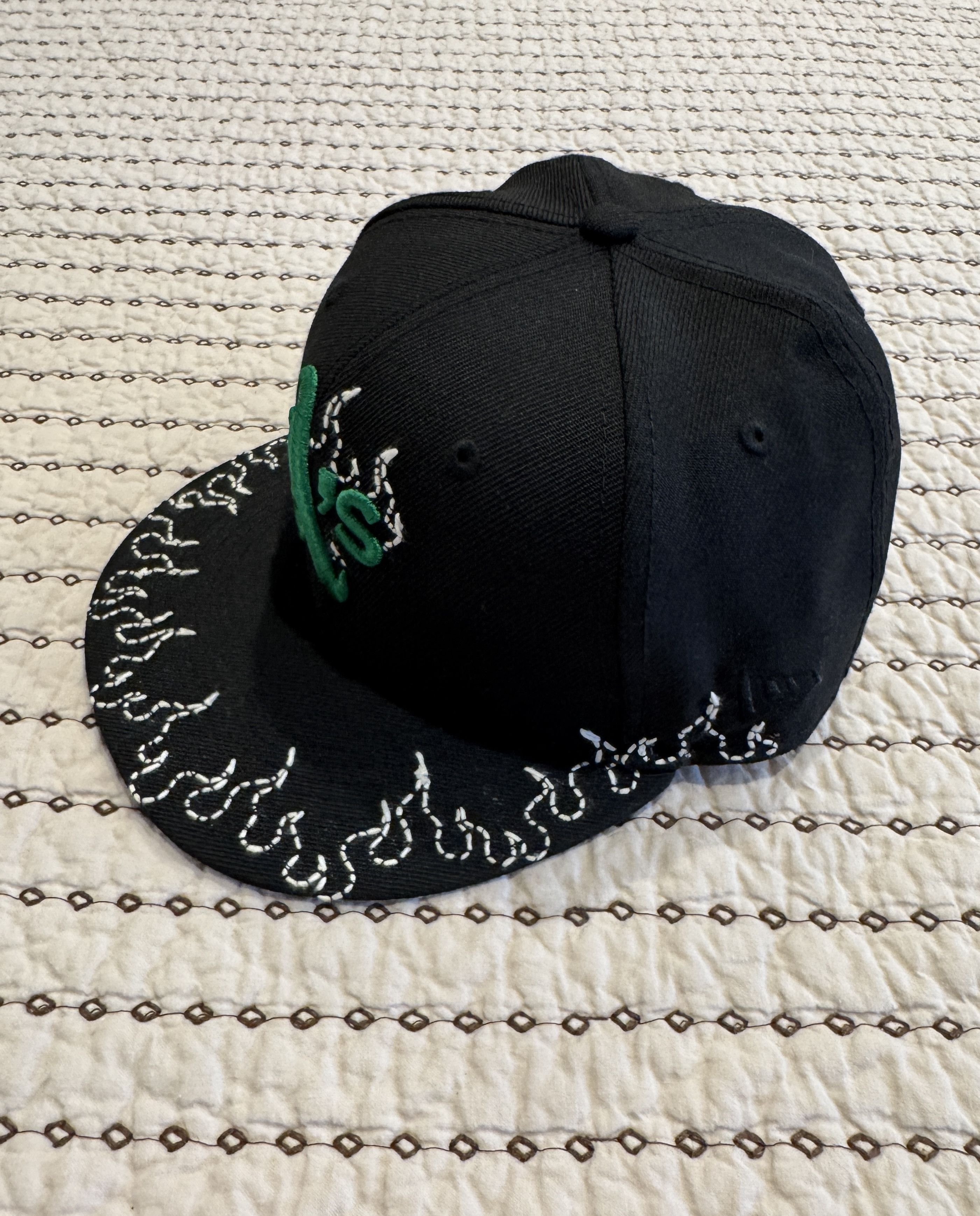 New Era LOSO NYC OAKLAND ATHLETICS HAT 1989 BATTLE OF THE BAY 7 1/4 Size 32 - 4 Thumbnail