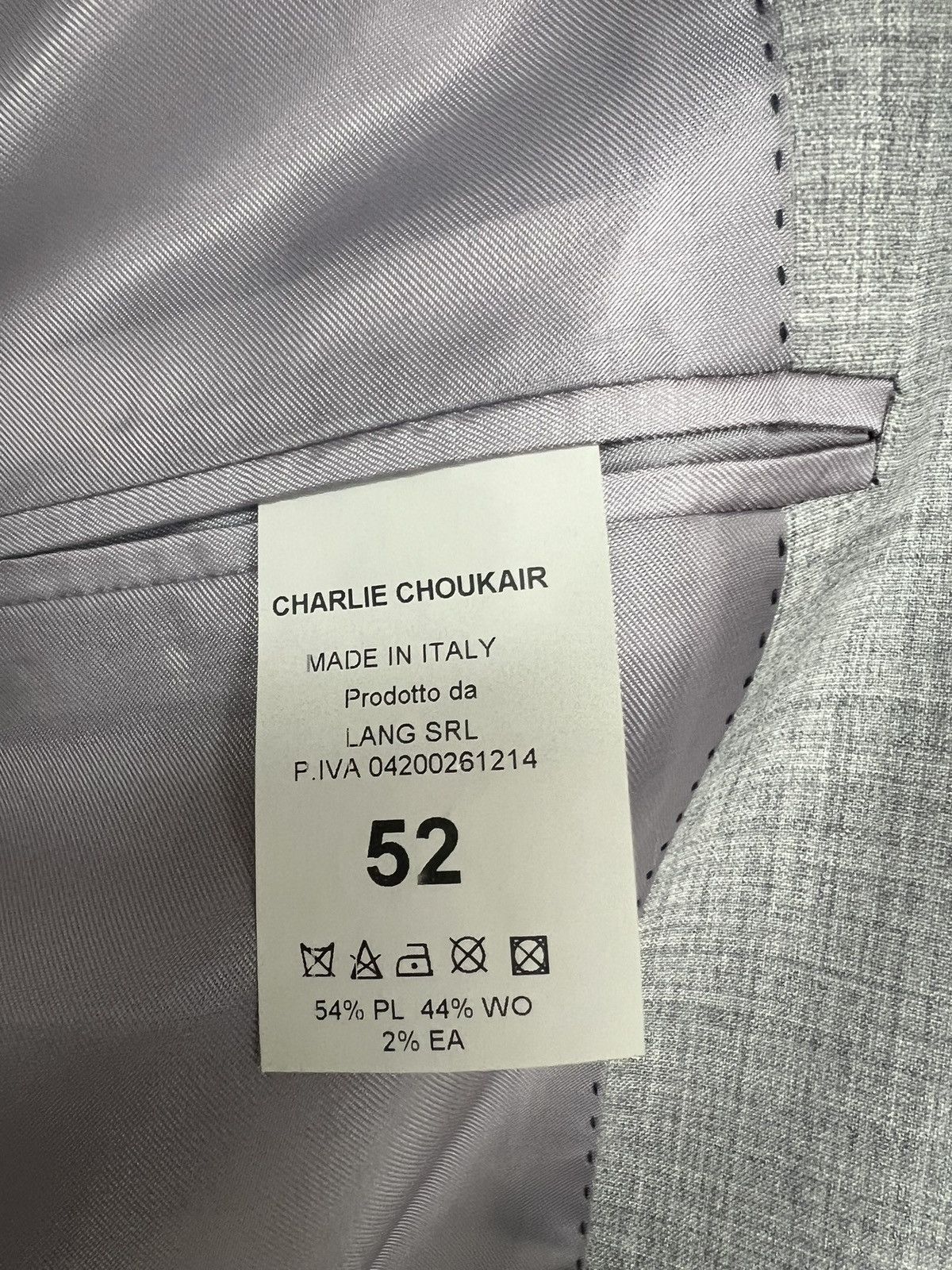 Other New Custom Made in Italy Mens Wool Gray Suit 42R US / 52 EU Size 42R - 14 Thumbnail