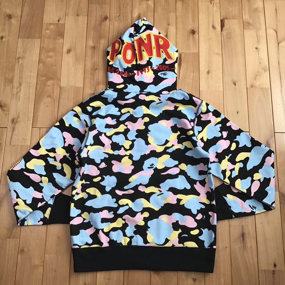 Bape BAPE cotton candy camo 2nd Shark full zip hoodie Multi Camo Size US M / EU 48-50 / 2 - 2 Thumbnail