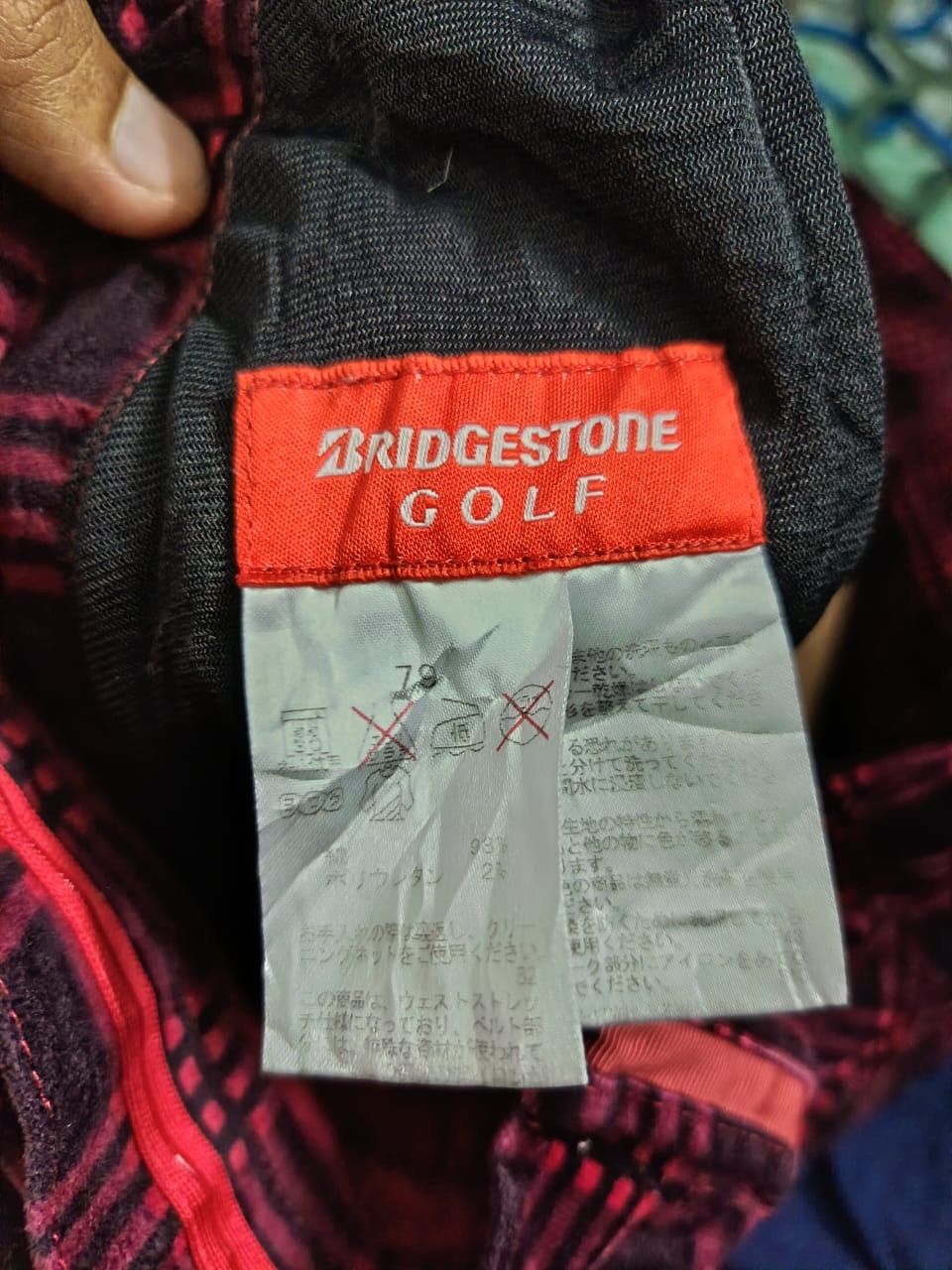 Sports Specialties Vtg Bridgestone Golf Trousers Checkered Size US 32 / EU 48 - 5 Thumbnail