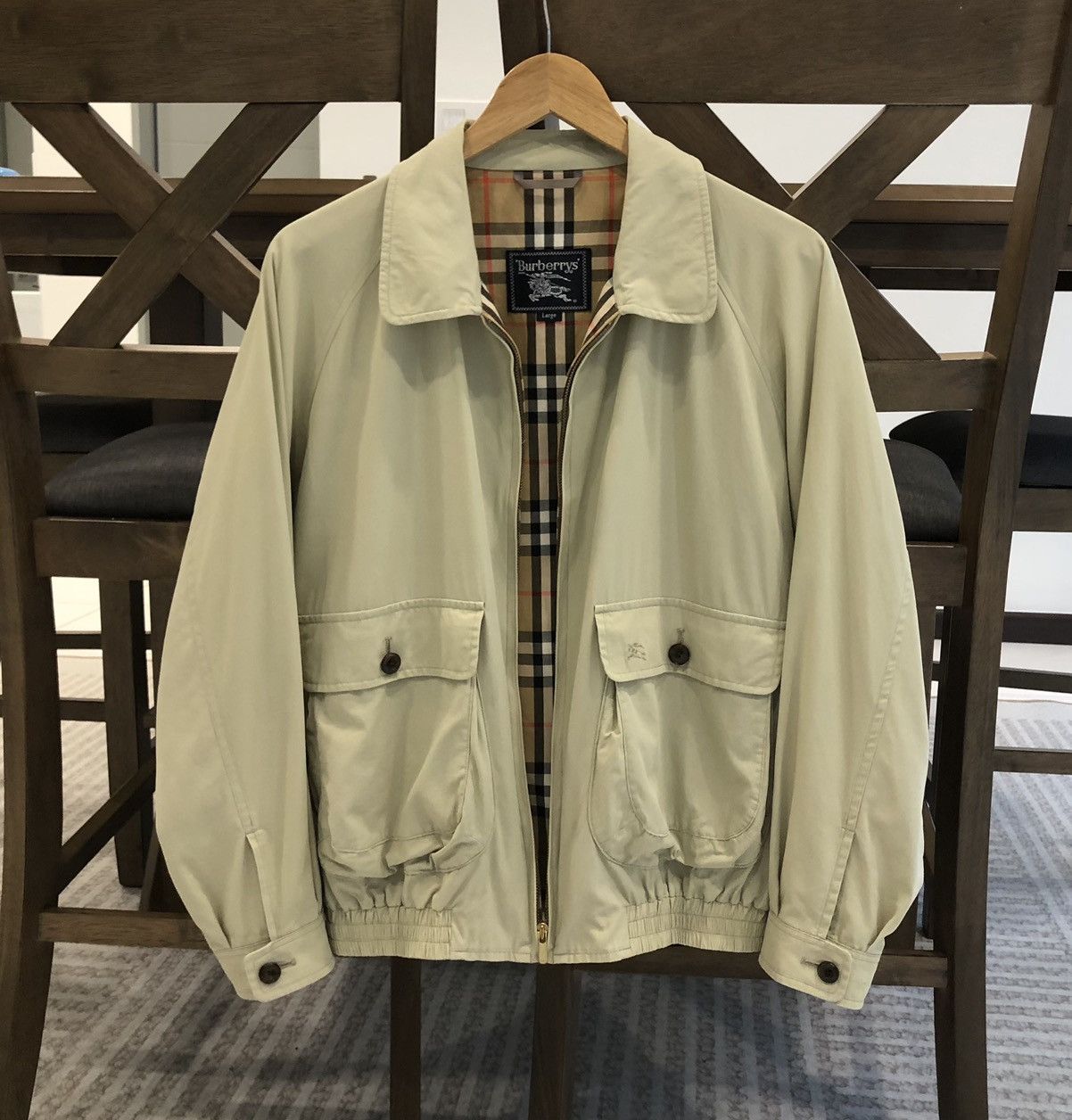 Burberry Vintage Burberrys Prorsum Lined Novacheck Bomber Jacket Size US L / EU 52-54 / 3 - 1 Thumbnail