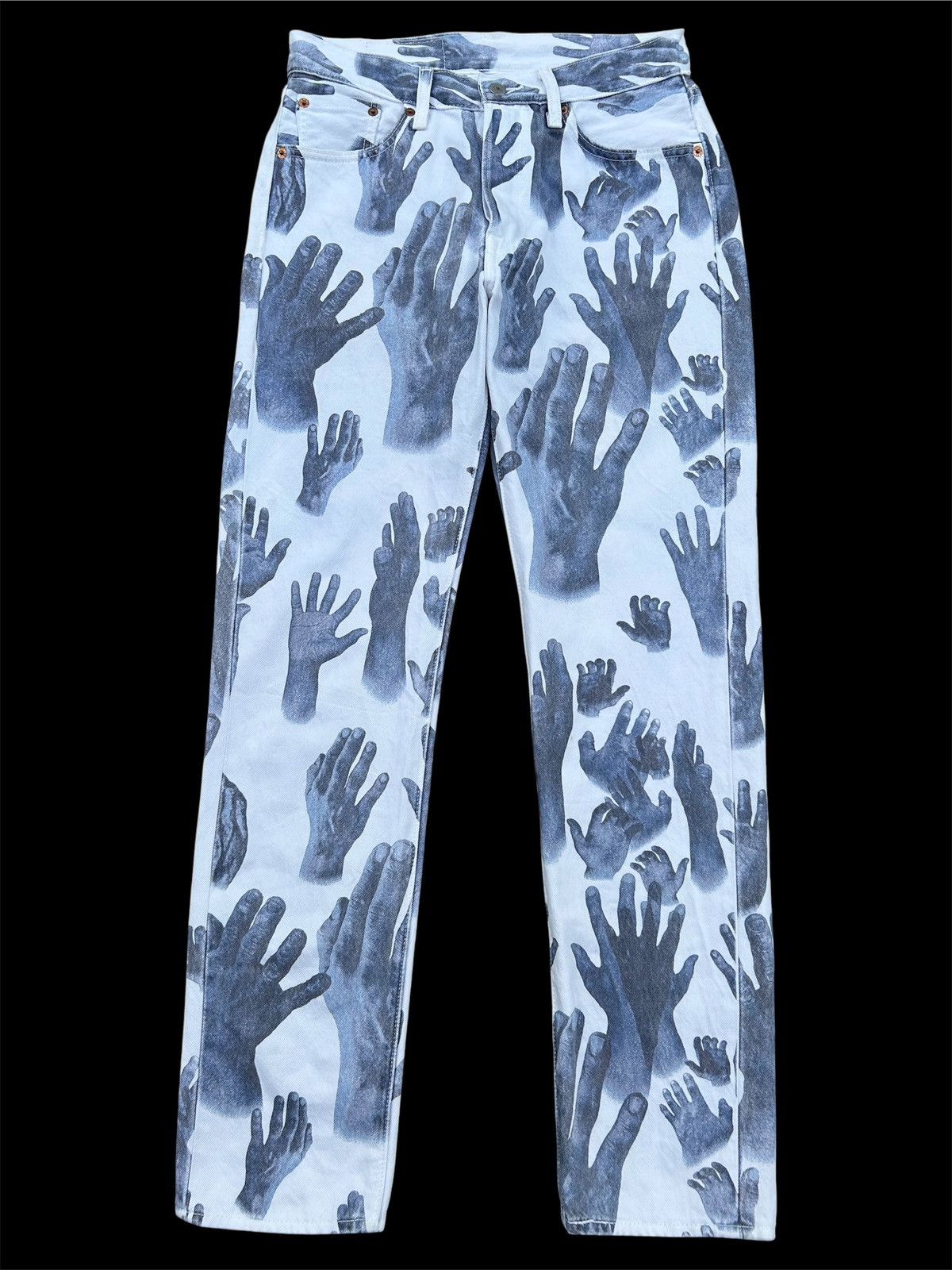 DENIM TEARS × Levi's Denim Tears x Levi's 501 Indigo Hands Denim Jeans Size US 30 / EU 46 - 1 Thumbnail