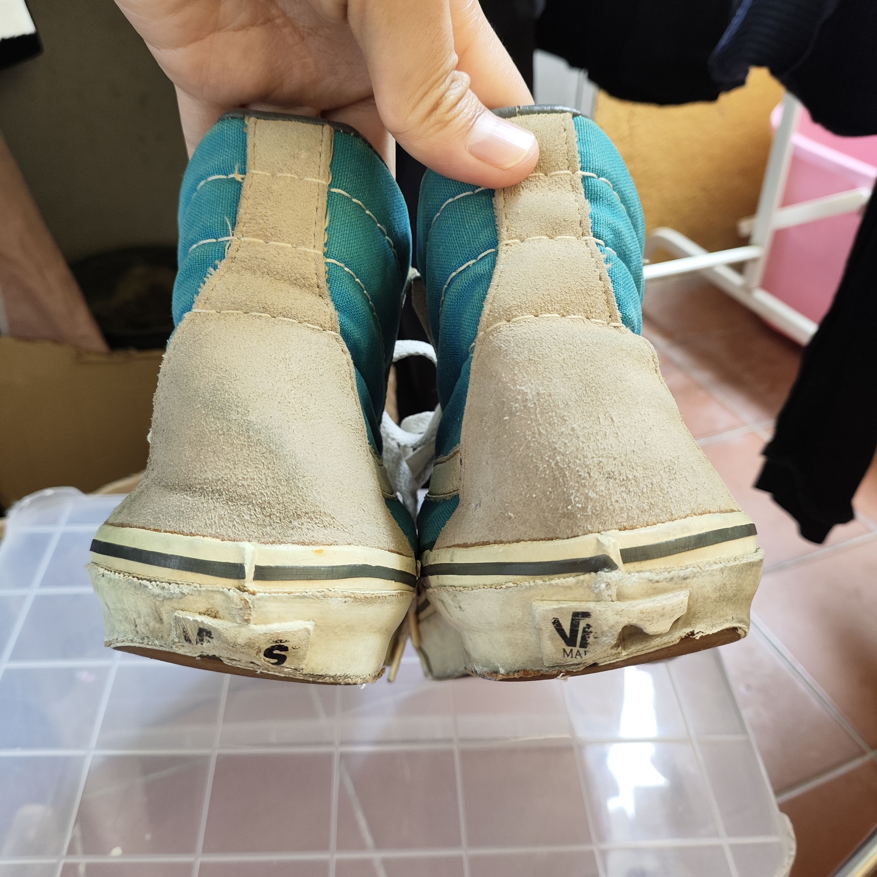 Vans × Vintage 80/90s Vintage Vans Sk8 Hi - Made In USA Size US 8 / EU 41 - 5 Thumbnail