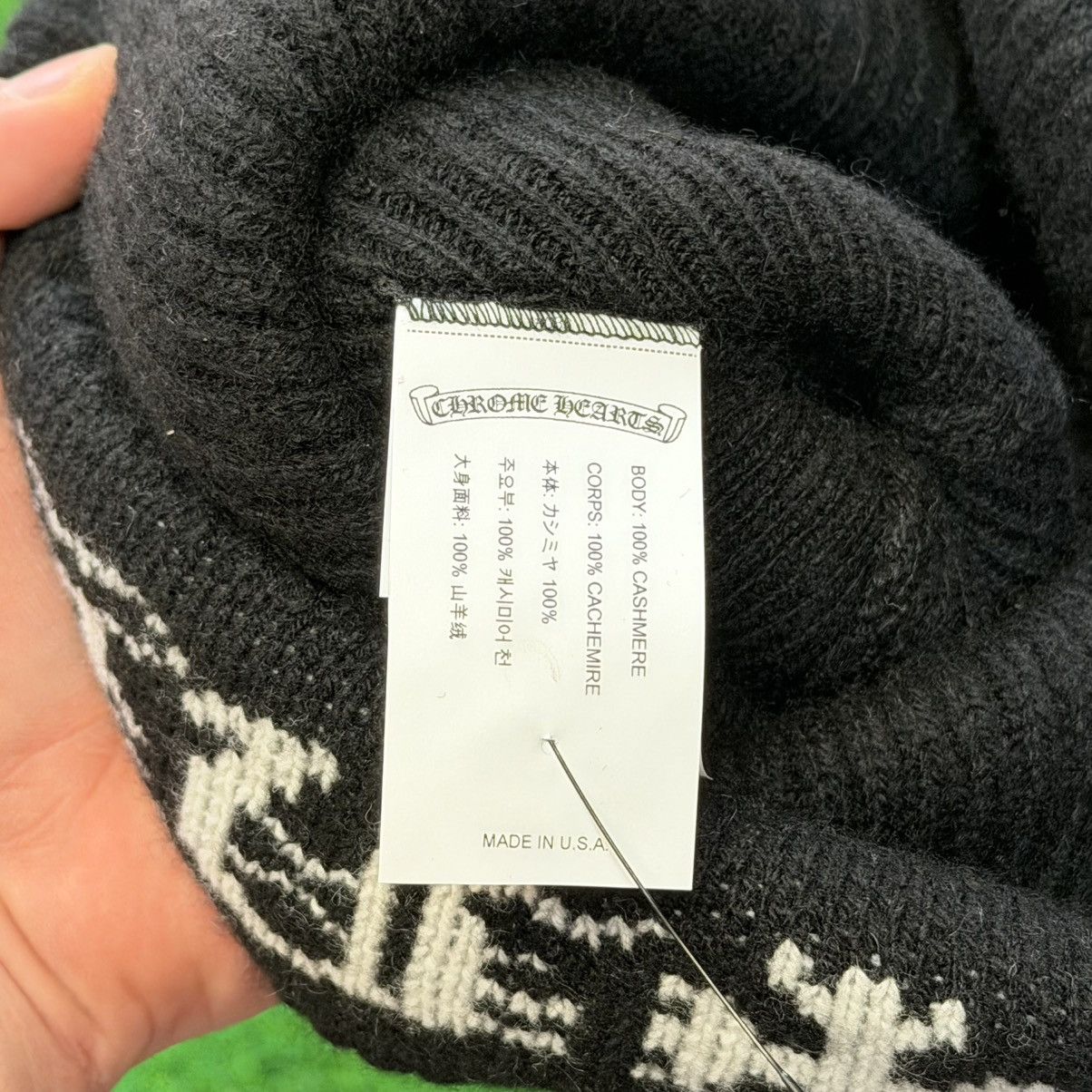 Chrome Hearts Chrome Hearts Big Daddy Cross Logo Cashmere Beanie Size ONE SIZE - 4 Thumbnail