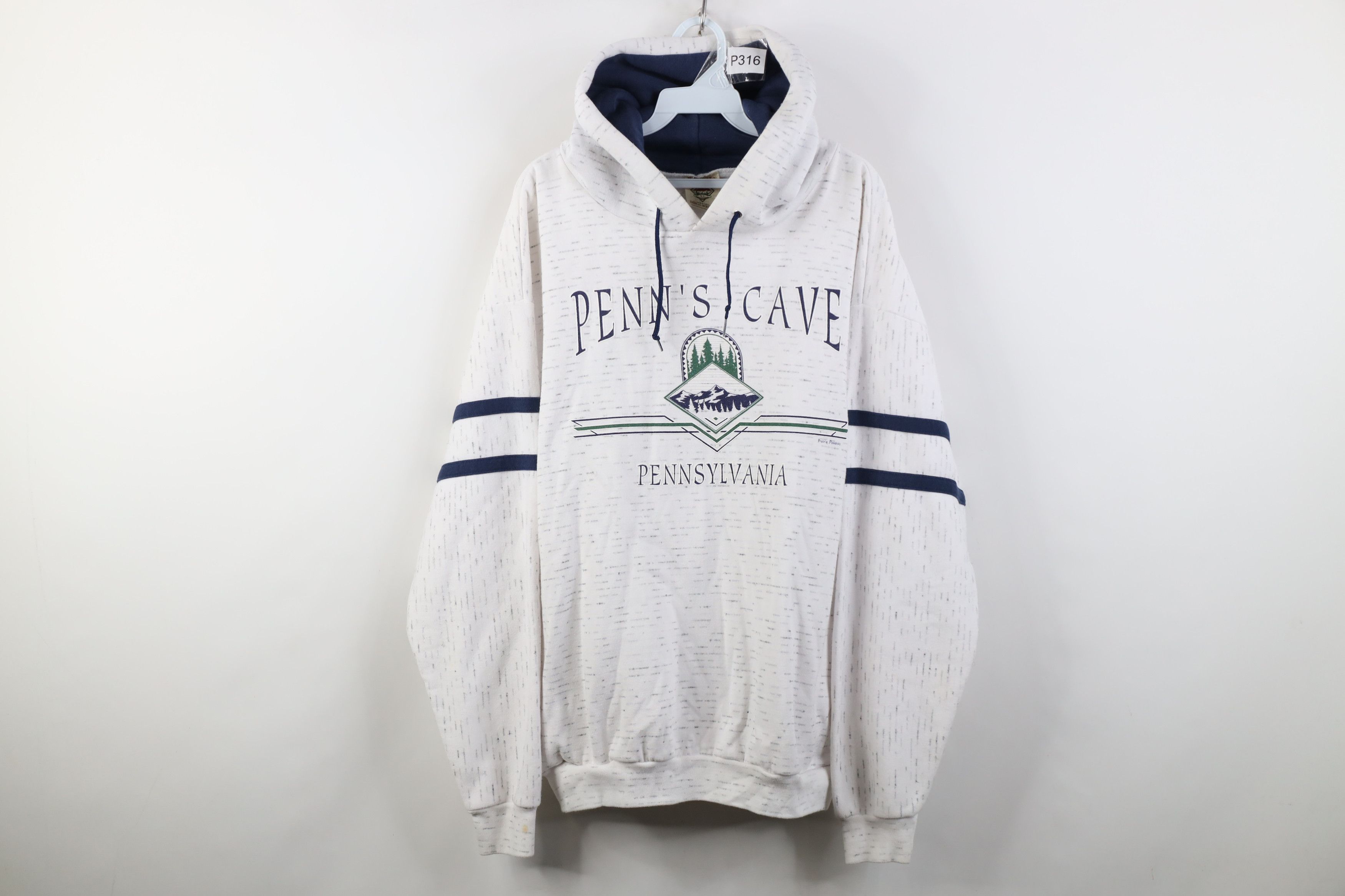 Vintage Vintage 90s Streetwear Pennsylvania Hoodie Sweatshirt USA Size US XL / EU 56 / 4 - 1 Thumbnail