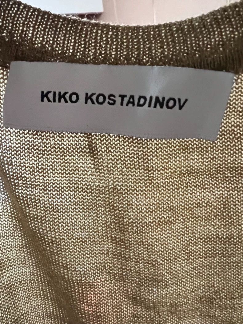 Kiko Kostadinov KIKO KOSTADINOV V-neck silhouette oversized sweater 2505-N Size US XL / EU 56 / 4 - 3 Thumbnail