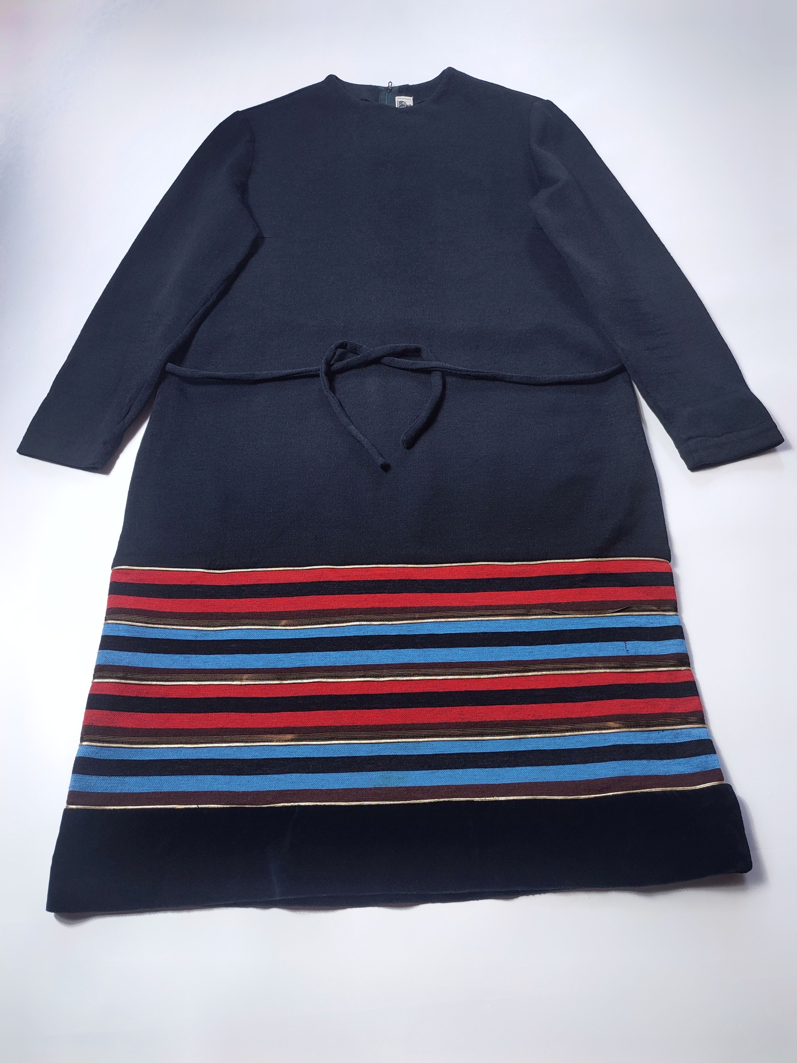 Lanvin Lanvin Vintage 80's Velour Wool Dress Size M / US 6-8 / IT 42-44 - 2 Thumbnail