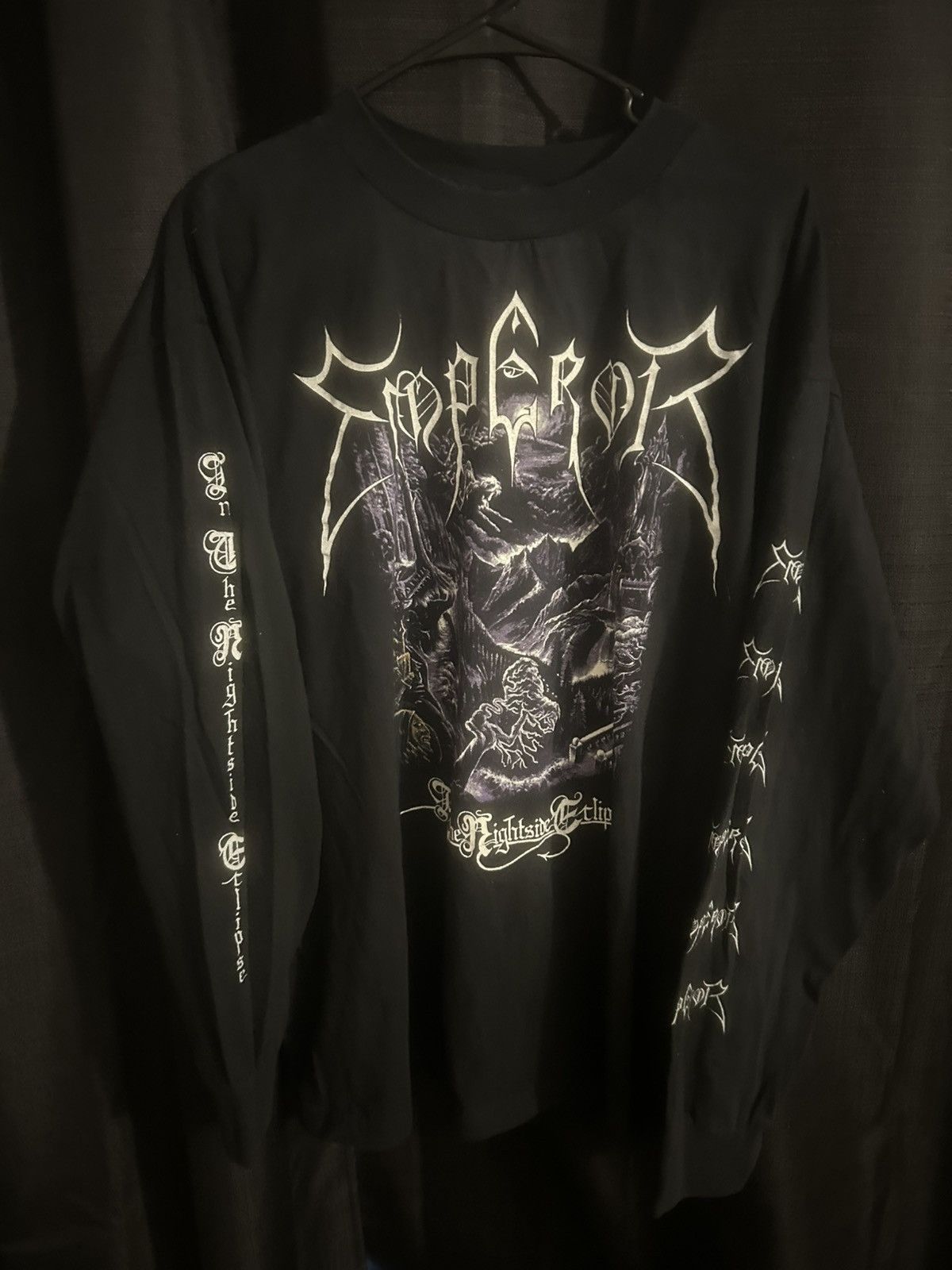 Vintage Vintage 1994 Emperor In The Nightside Eclipse Long Sleeve Size US XL / EU 56 / 4 - 4 Thumbnail