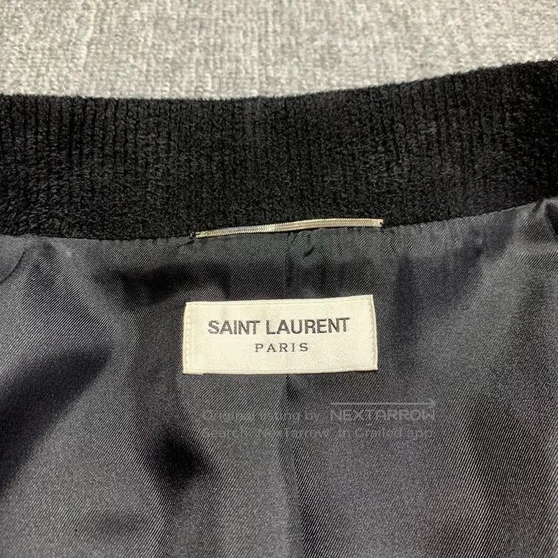 Saint Laurent Paris Saint Laurent Paris Black Velvet Pink Cherry Blossom Scale Size US M / EU 48-50 / 2 - 6 Thumbnail
