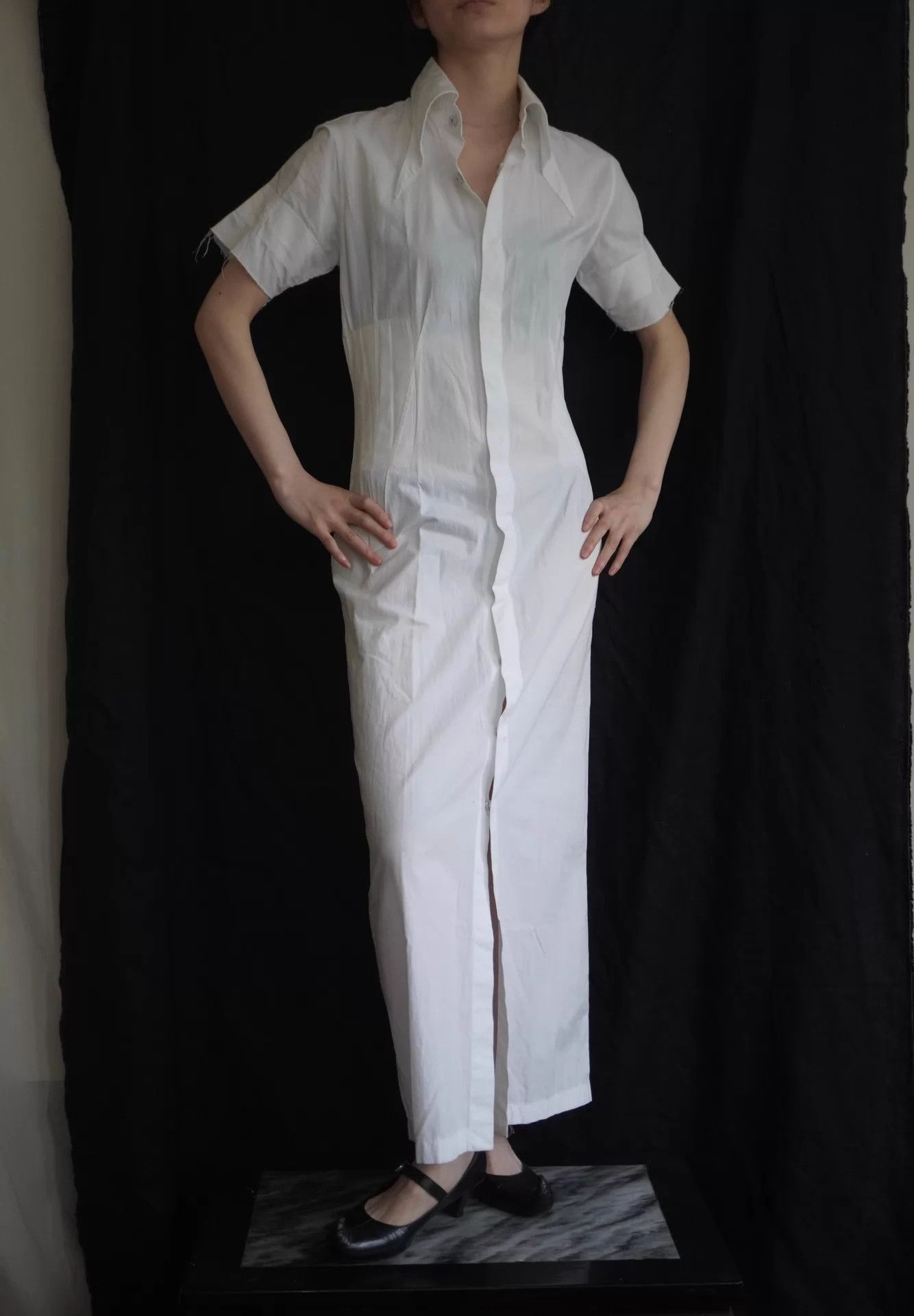 Masaki Matsushima Masaki Matsushima 97 SS White Pleated Collar Dress (S-M) Size S / US 4 / IT 40 - 5 Thumbnail