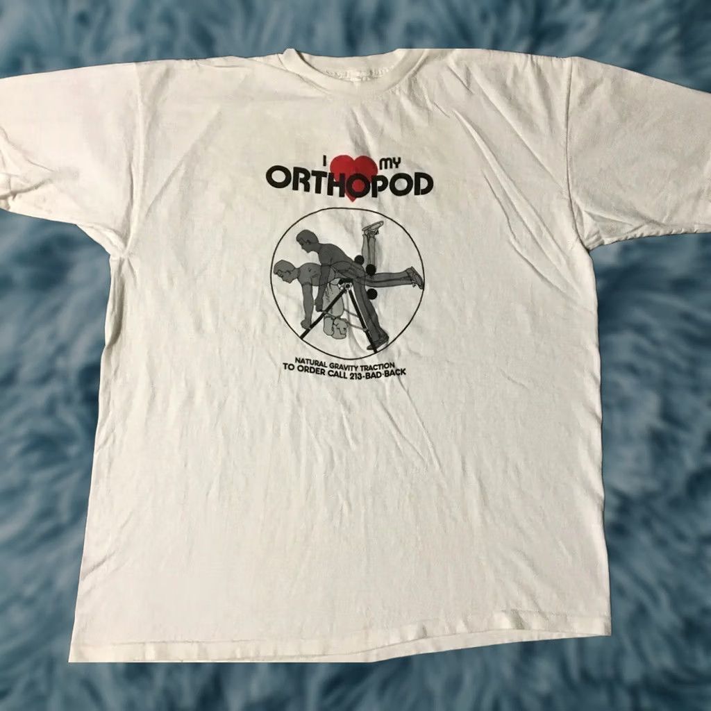 Vintage Vintage 90s I Love My Orthopod Faded Promo Shirt L XL Back Pain Doctor Funny Grunge Size US L / EU 52-54 / 3 - 1 Thumbnail