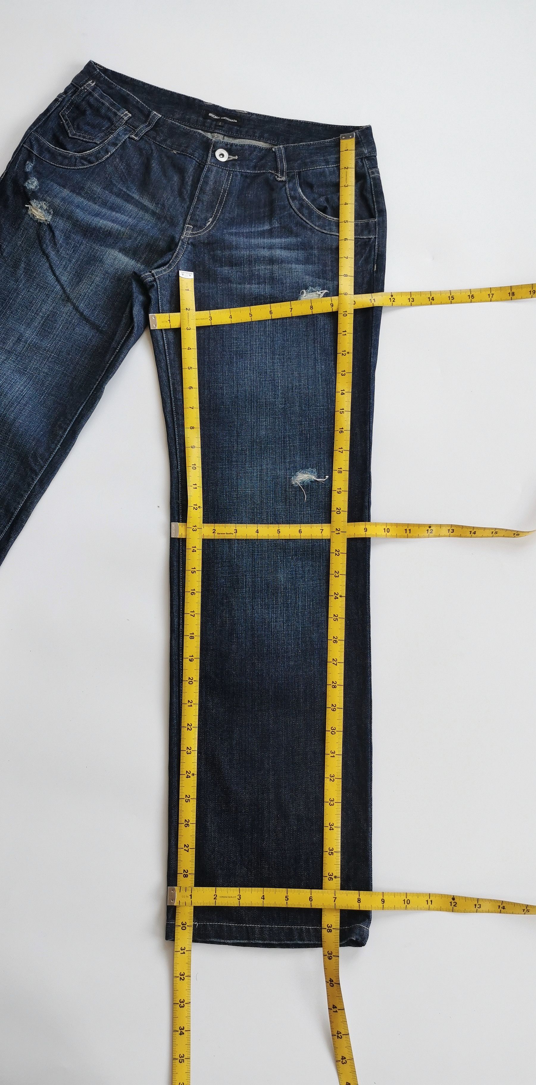 If Six Was Nine Buona Giornata Distressed Jeans Size US 30 / EU 46 - 8 Thumbnail