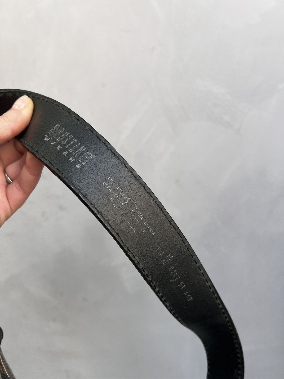 Western Rise Western Leather Belt kmrii style avant garde Size ONE SIZE - 4 Thumbnail