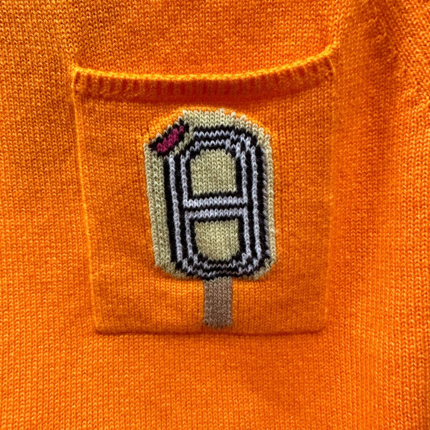 Hermes Hermes apr391 Pig Nose Pocket Cashmere Knit SS 3 Size L / US 10 / IT 46 - 6 Thumbnail
