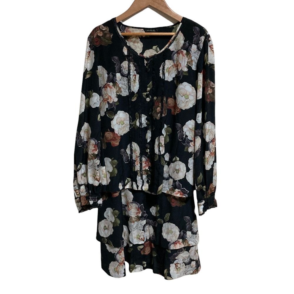 Other Other INGEBORG Floral Print Layered Tunic Set Textile Tops A2273FBY401 DUTY FREE for USA Size ONE SIZE - 1 Thumbnail