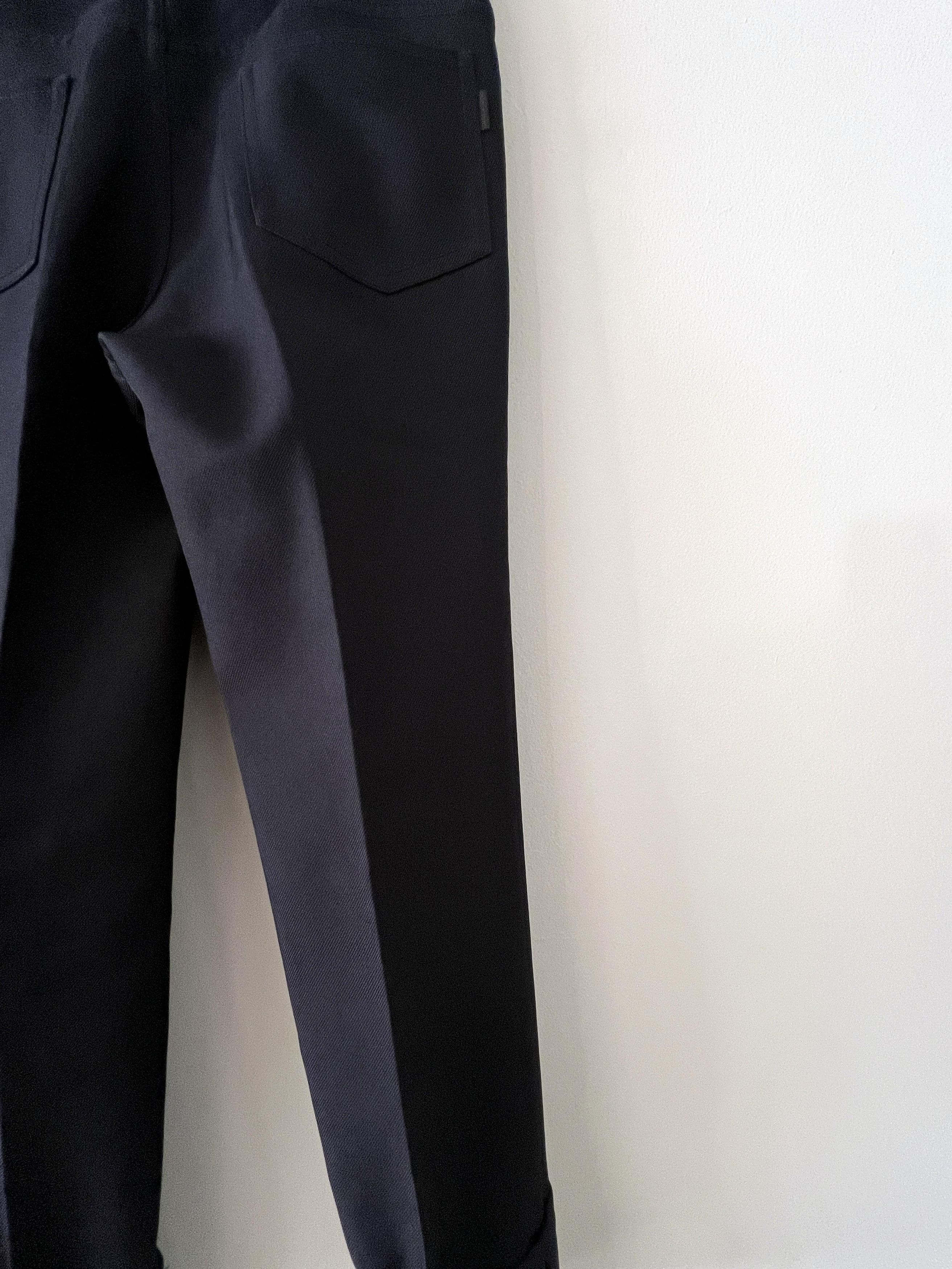 Prada Prada Runway Spring 2019 Blue twill flare pant Size US 30 / EU 46 - 7 Thumbnail