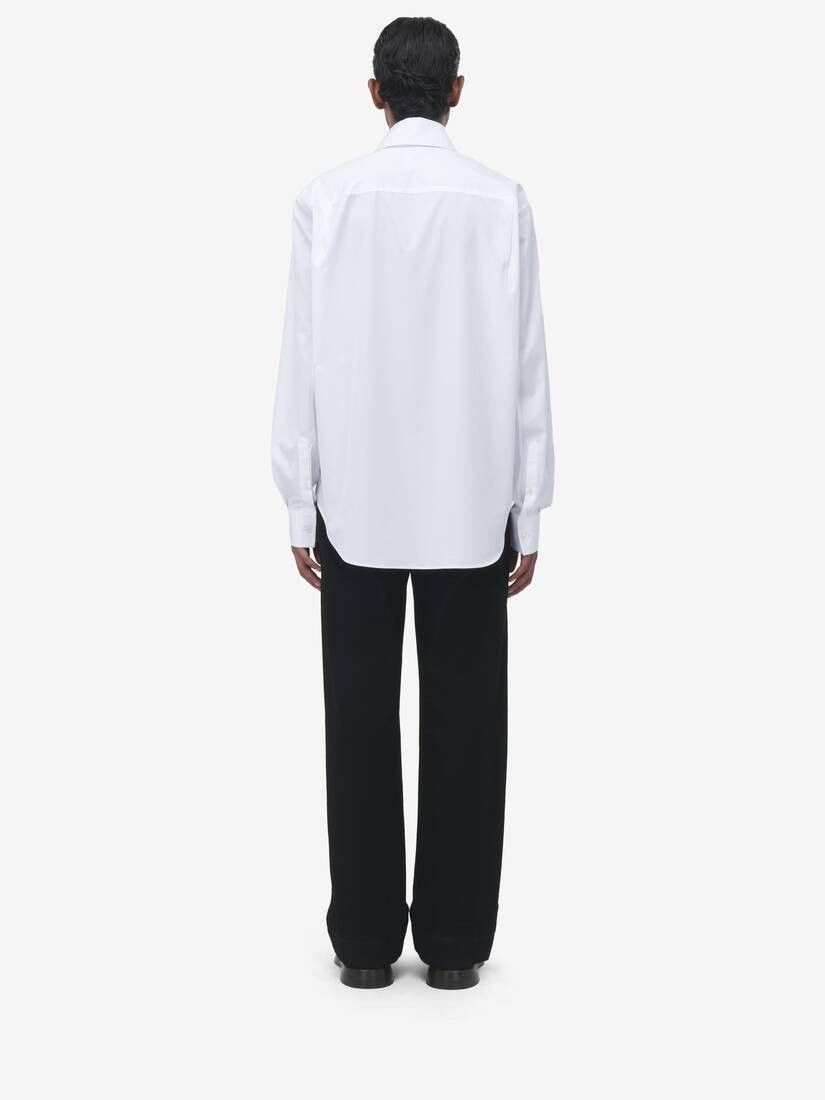 Alexander McQueen o1srvl11e0226 Skull Shirt In White Size US M / EU 48-50 / 2 - 5 Thumbnail