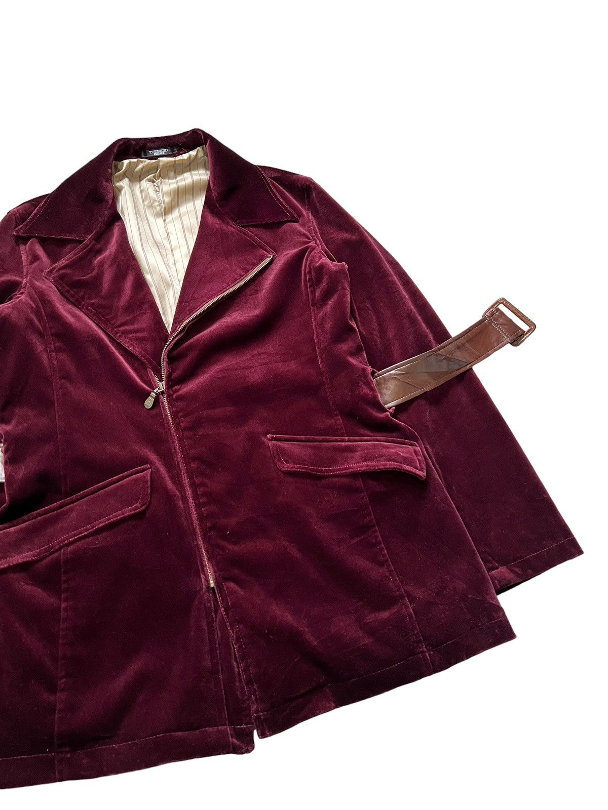 Tornado Mart 1990 Tornado Mart Double Collar Velvet Zipper Jacket Size US M / EU 48-50 / 2 - 10 Thumbnail