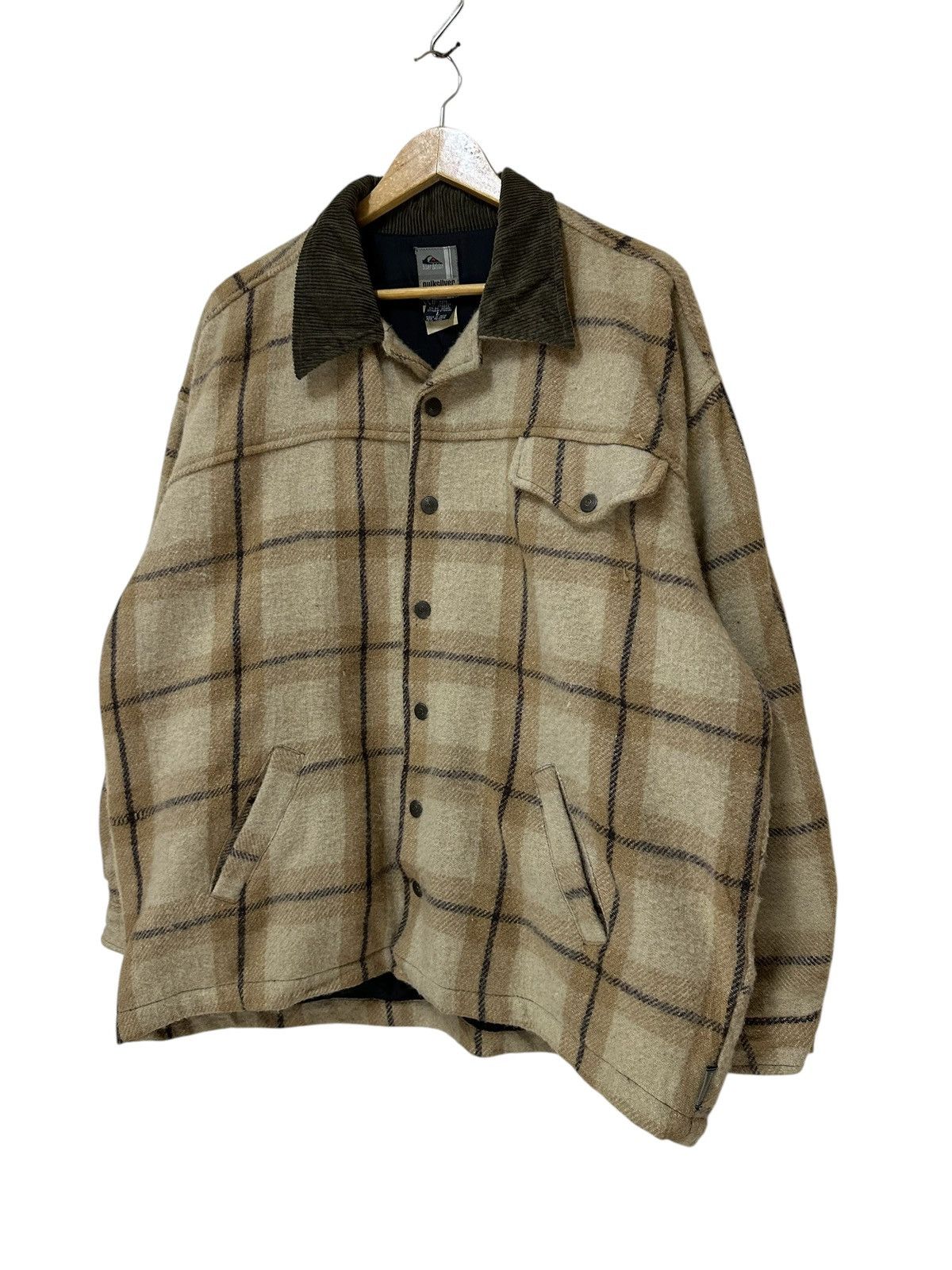 Quiksilver × Vintage 90s quiksilver silver edition wool jacket snapbutton Size US L / EU 52-54 / 3 - 3 Thumbnail
