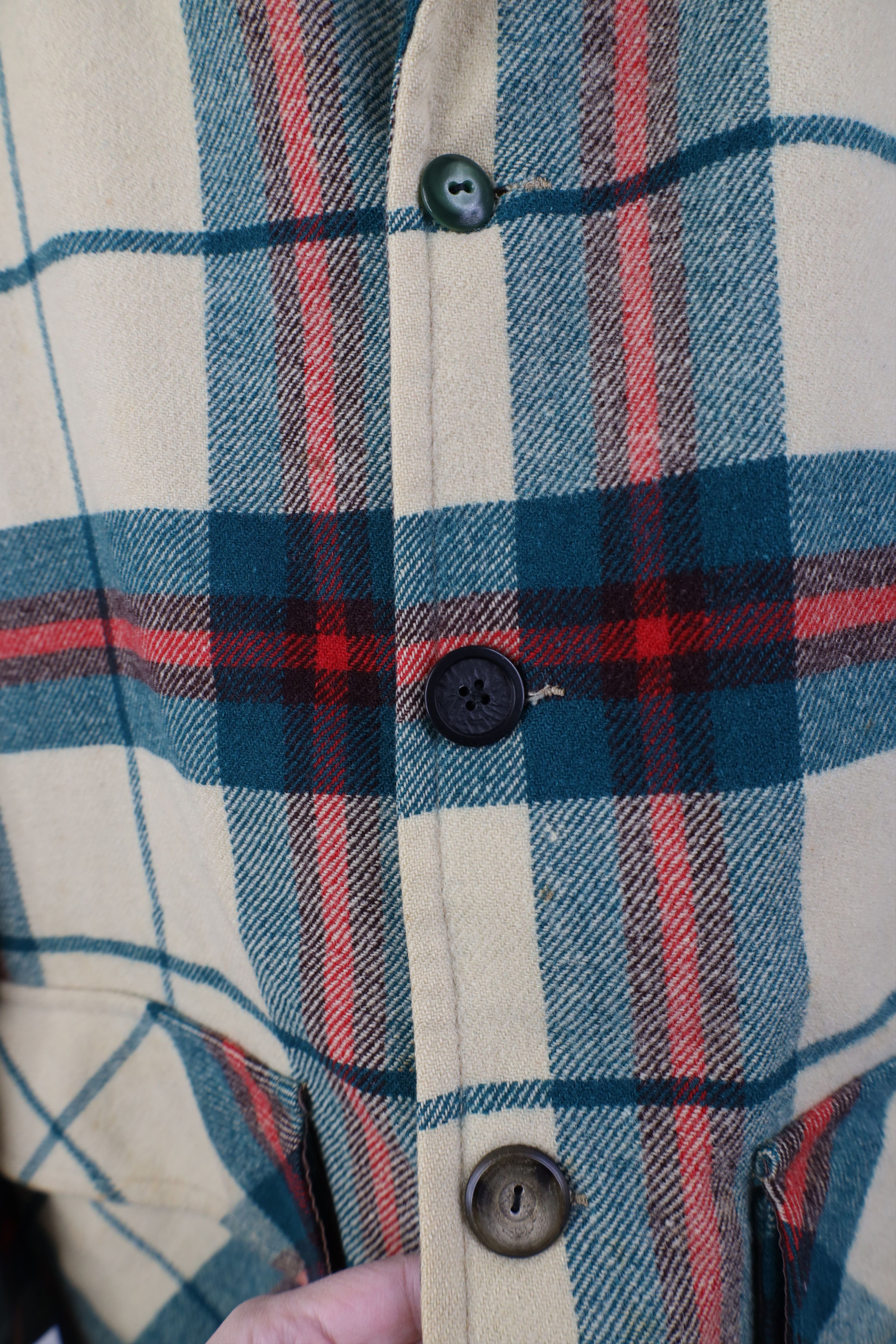 Pendleton Vintage 60s 70s Pendleton Mackinaw Wool Jacket Plaid USA Size US L / EU 52-54 / 3 - 4 Thumbnail