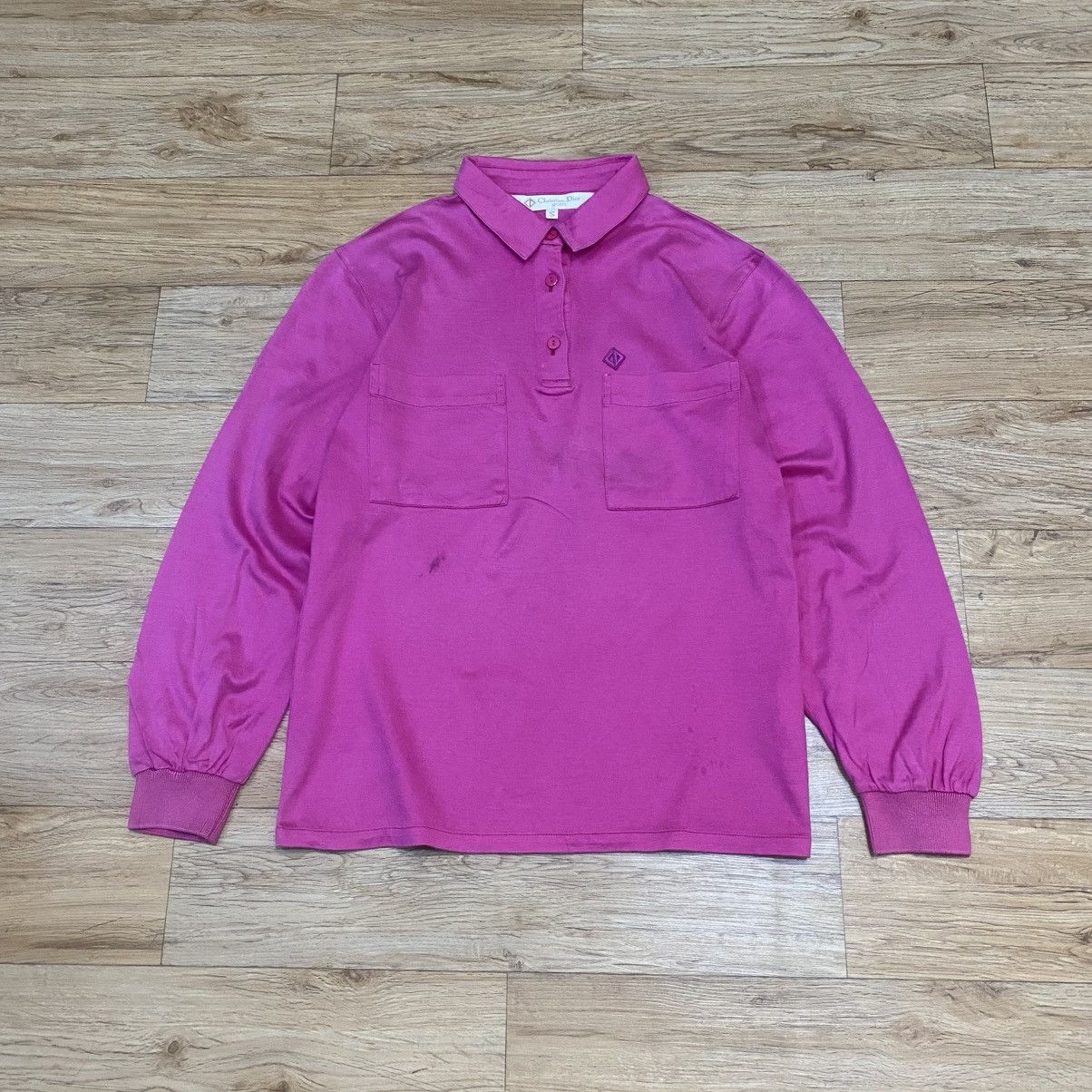 Christian Dior Monsieur Cristian Dior Sports Half Button Polo Long Sleeve Size S / US 4 / IT 40 - 1 Thumbnail