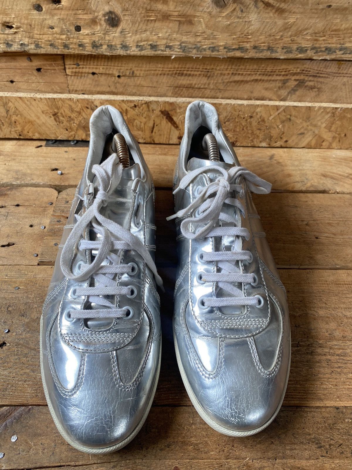 Designer × Dior × Hedi Slimane Dior homme B01 X hedi slimane silver low-top sneakers sz 40 Size US 7 / EU 40 - 1 Thumbnail