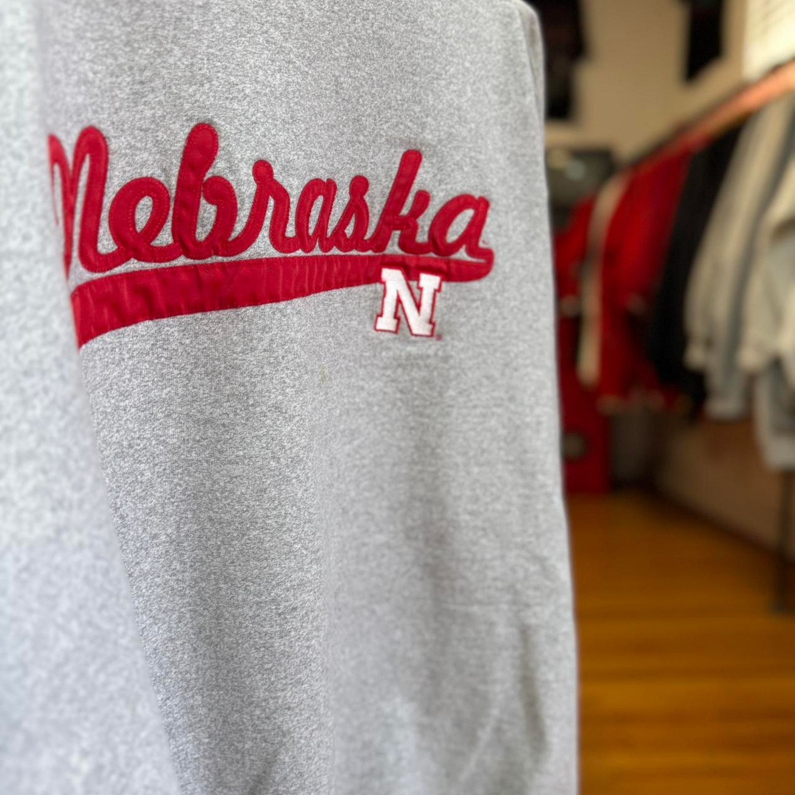 Vintage Vintage 90s Nebraska Huskers Cursive Spell Out Crewneck Size US XXL / EU 58 / 5 - 6 Thumbnail
