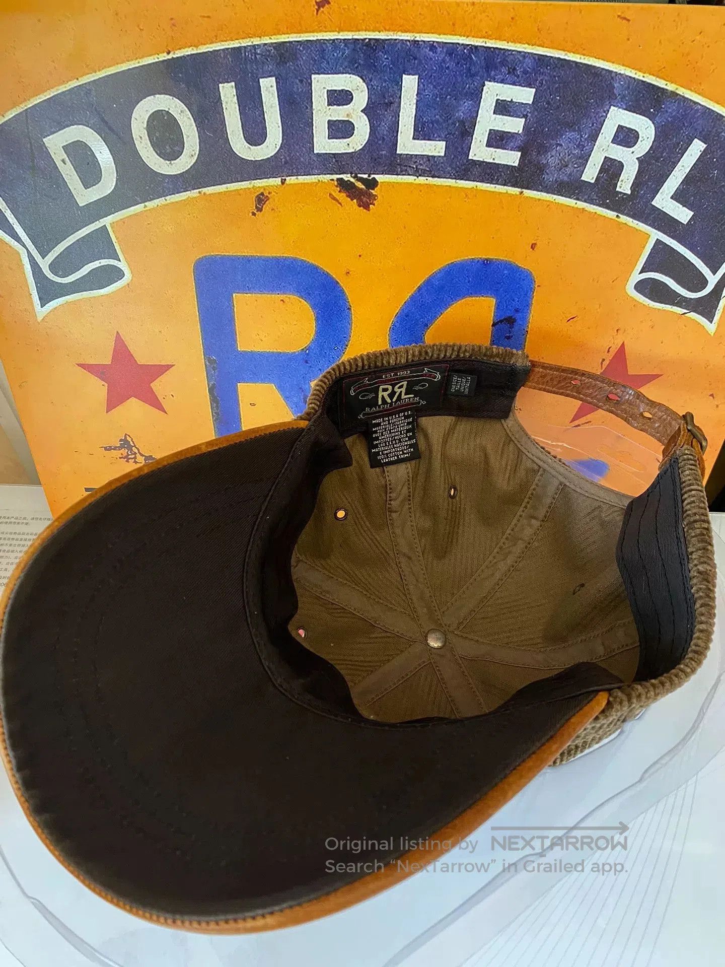RRL Ralph Lauren Vintage Double RL Rare Baseball Cap. Size ONE SIZE - 8 Thumbnail