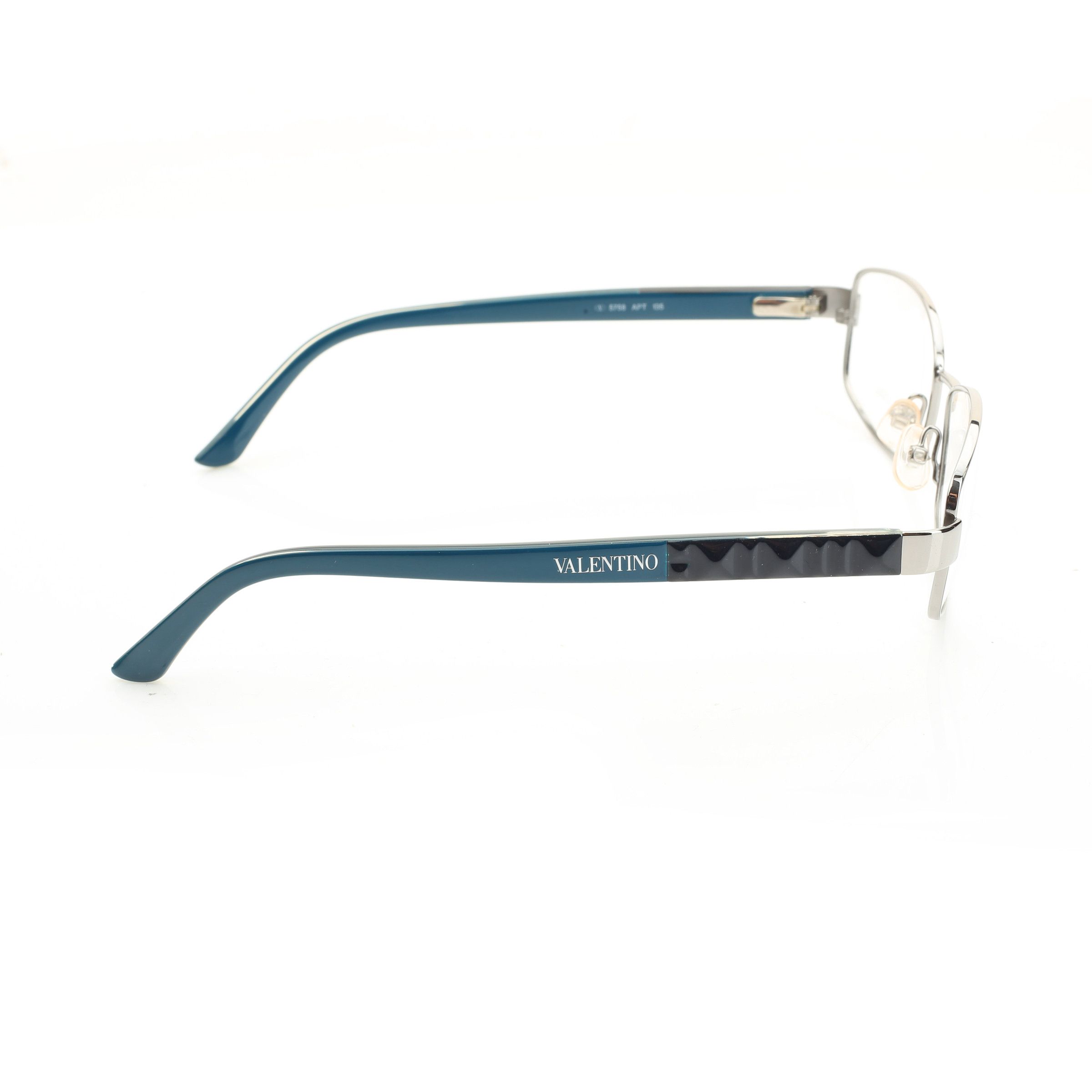 Valentino Valentino '90s Blue & Black Rectangular Glasses Size ONE SIZE - 2 Thumbnail